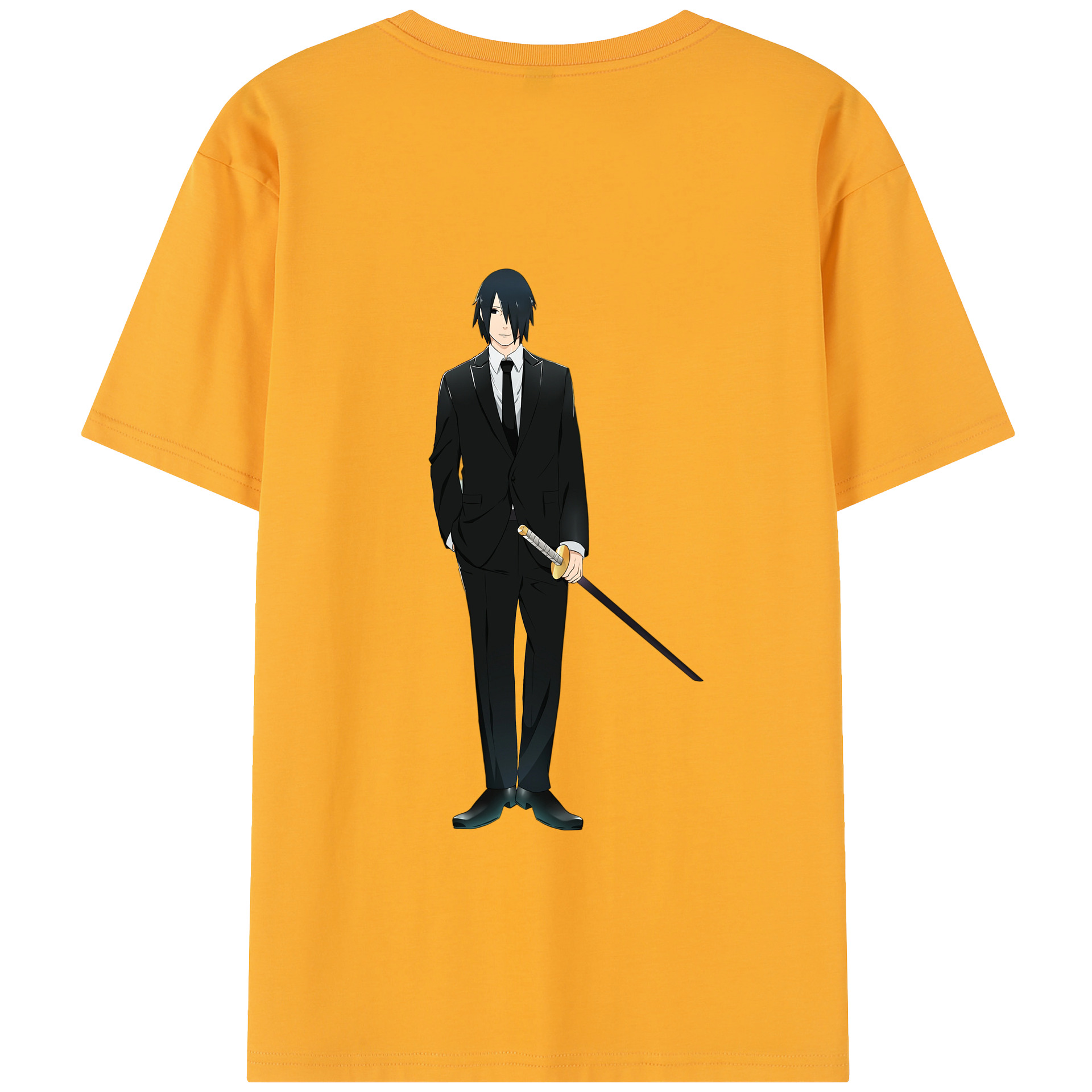 （画像用） NARUTO -ナルト- うちは サスケ Uchiha Sasuke レディース半袖Tシャツ(バックプリント)