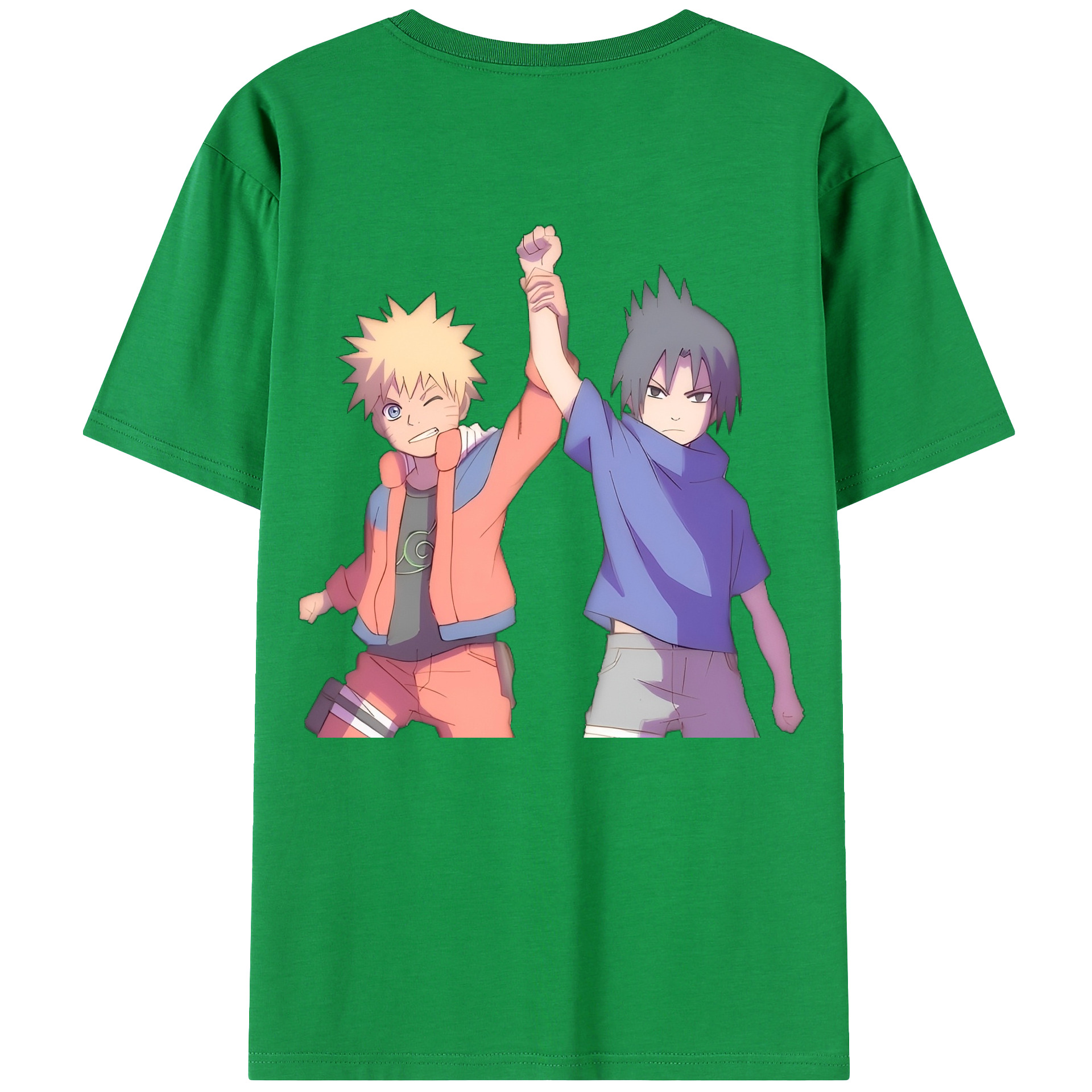 （画像用） NARUTO -ナルト- うちは サスケ Uchiha Sasuke レディース半袖Tシャツ(バックプリント)