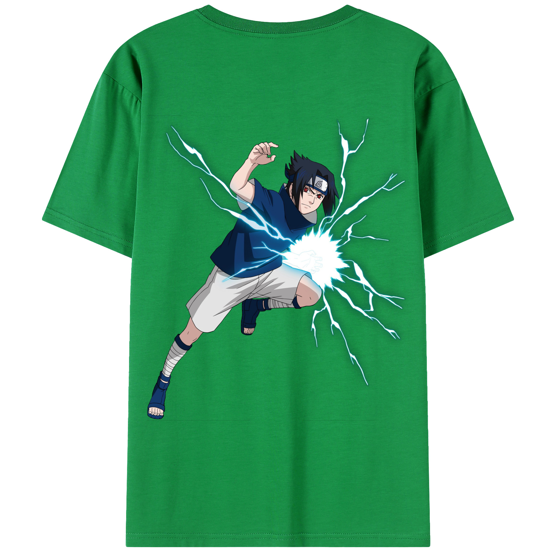 （画像用） NARUTO -ナルト- うちは サスケ Uchiha Sasuke レディース半袖Tシャツ(バックプリント)