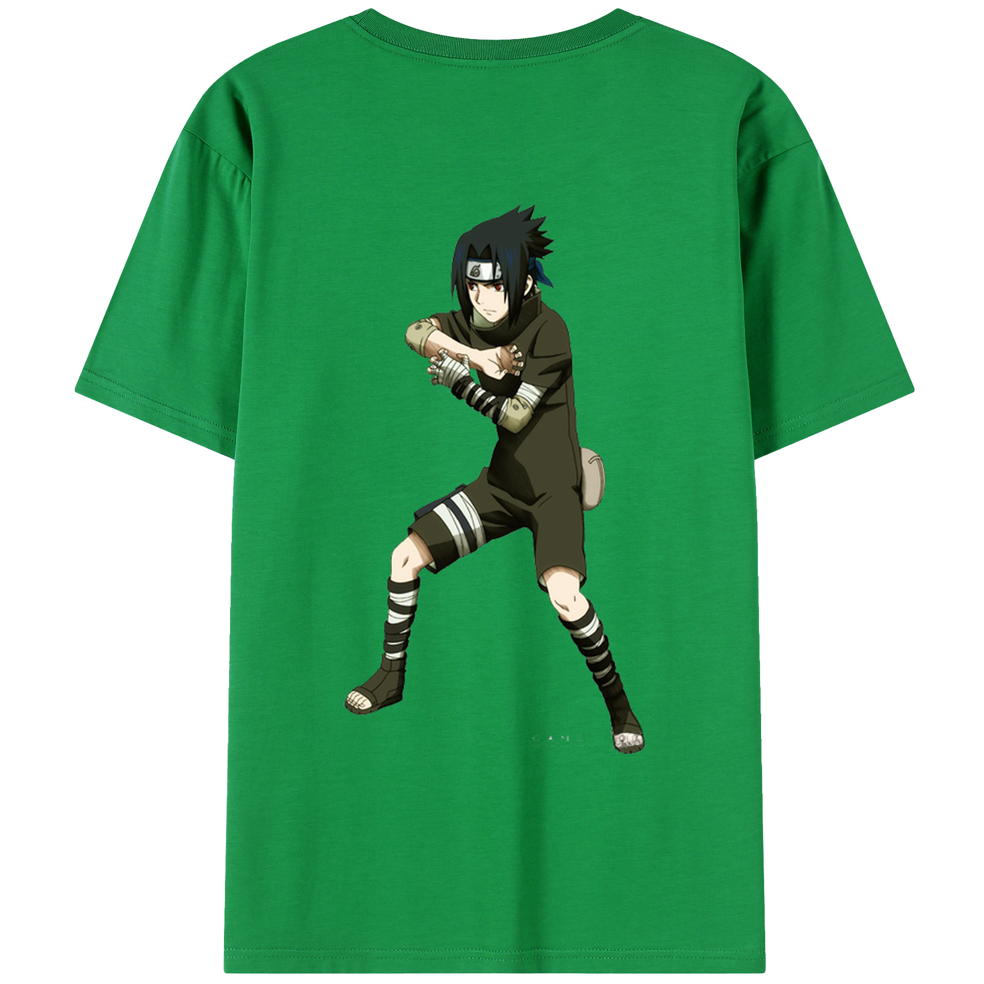 （画像用） NARUTO -ナルト- うちは サスケ Uchiha Sasuke レディース半袖Tシャツ(バックプリント)