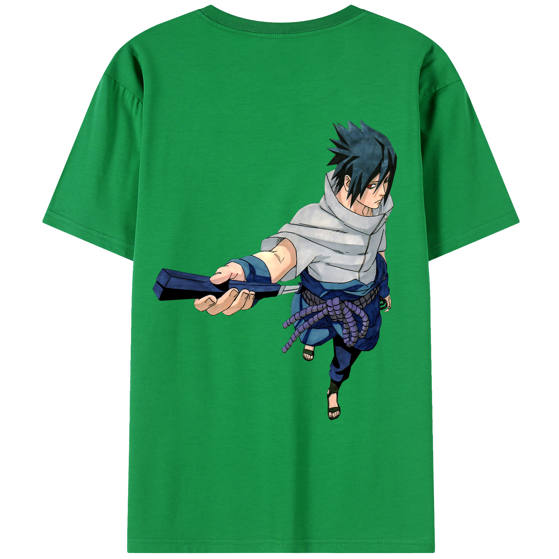（画像用） NARUTO -ナルト- うちは サスケ Uchiha Sasuke レディース半袖Tシャツ(バックプリント)