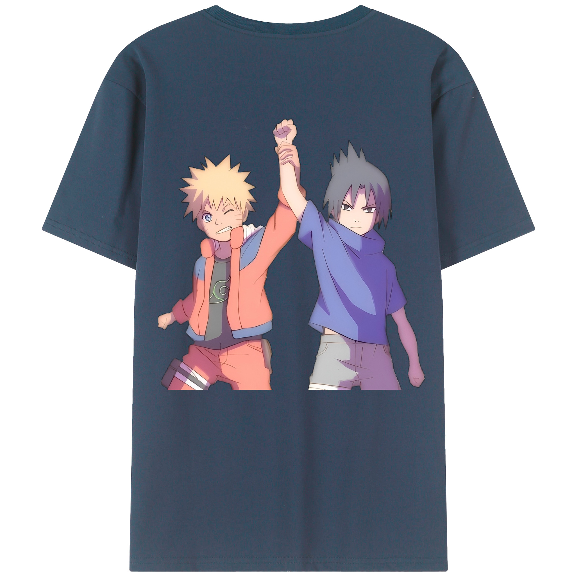 （画像用） NARUTO -ナルト- うちは サスケ Uchiha Sasuke レディース半袖Tシャツ(バックプリント)