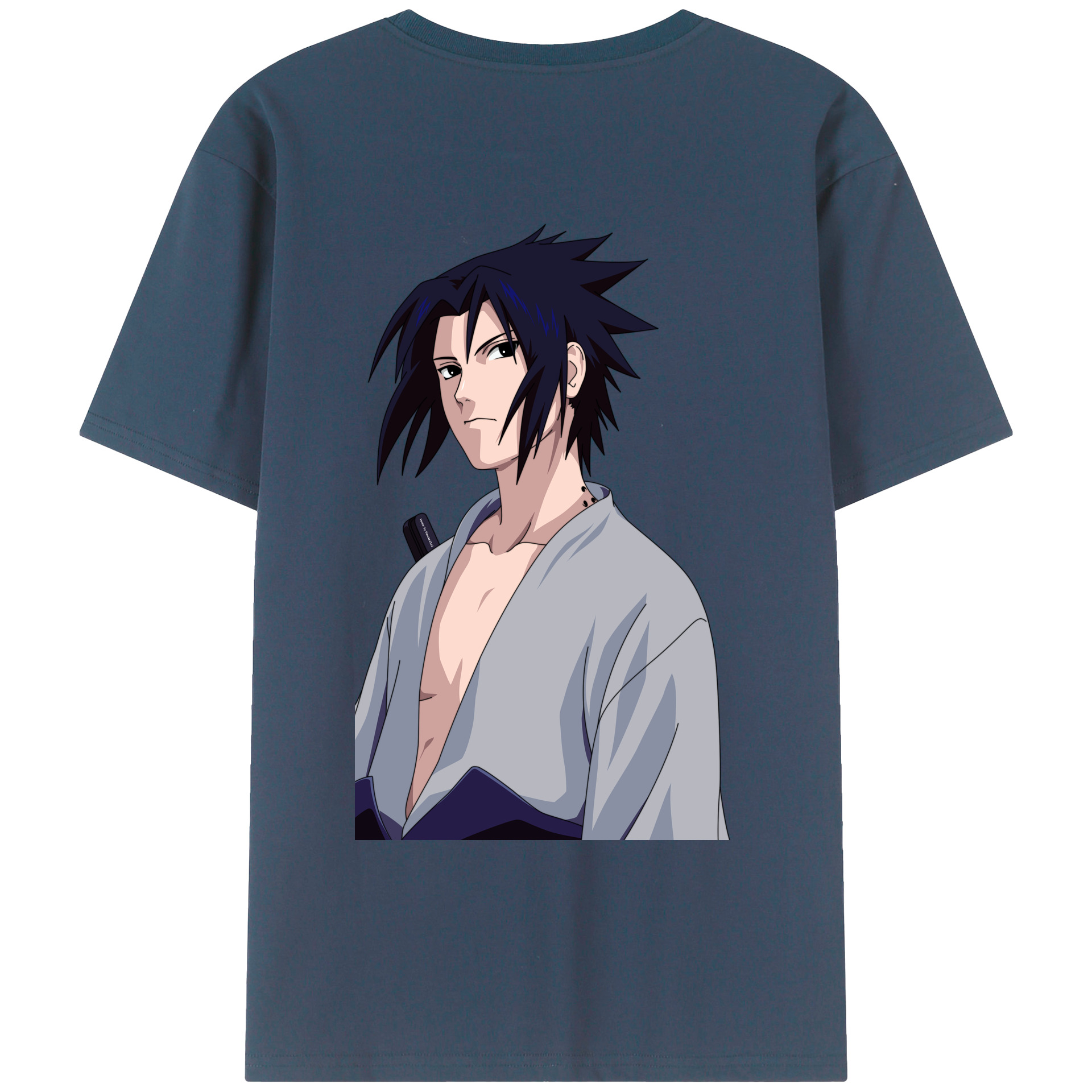 （画像用） NARUTO -ナルト- うちは サスケ Uchiha Sasuke レディース半袖Tシャツ(バックプリント)