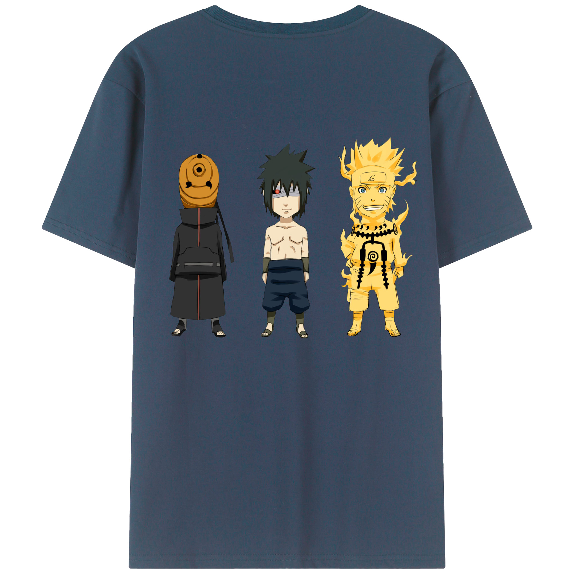 （画像用） NARUTO -ナルト- うちは サスケ Uchiha Sasuke レディース半袖Tシャツ(バックプリント)