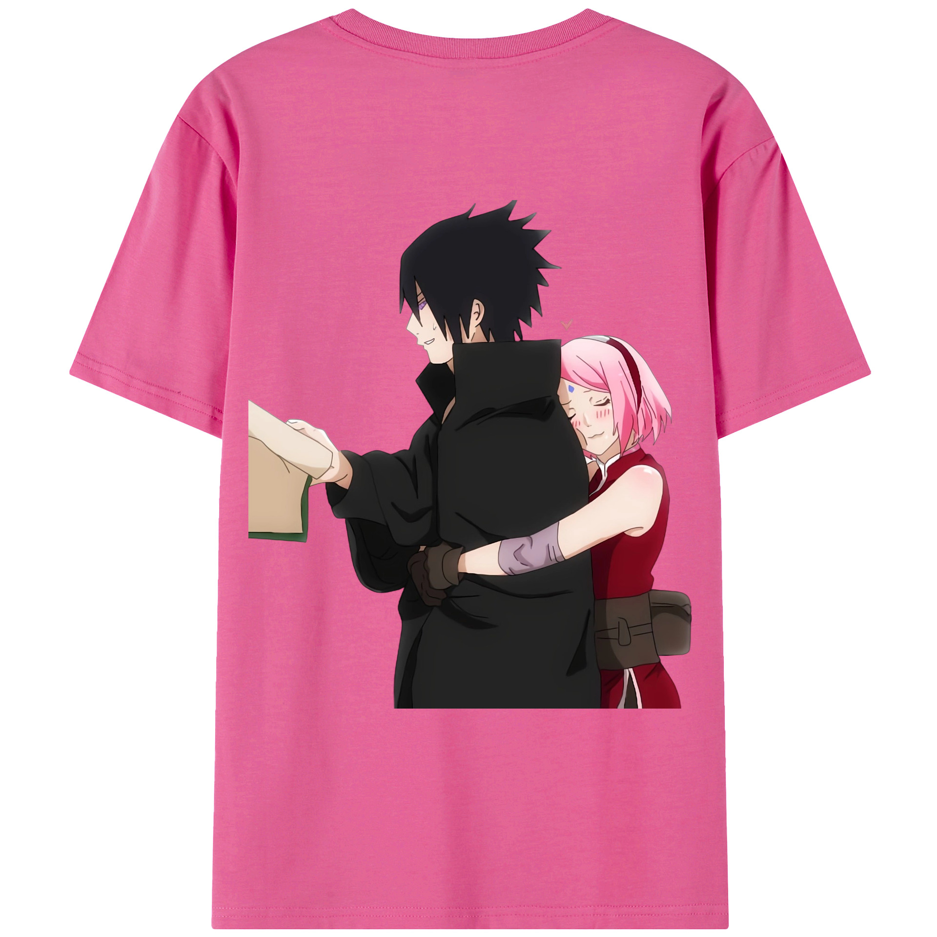 （画像用） NARUTO -ナルト- うちは サスケ Uchiha Sasuke レディース半袖Tシャツ(バックプリント)