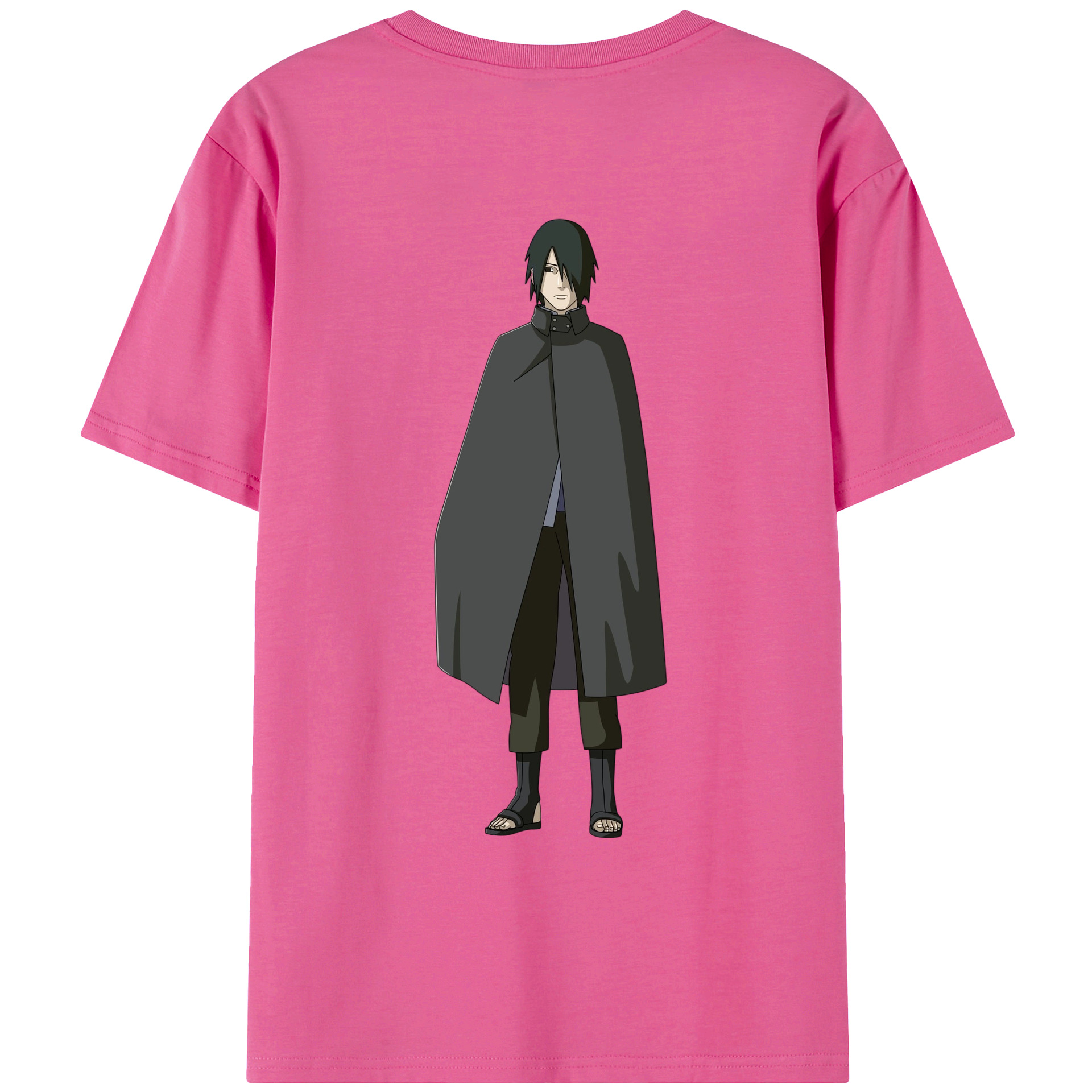 （画像用） NARUTO -ナルト- うちは サスケ Uchiha Sasuke レディース半袖Tシャツ(バックプリント)