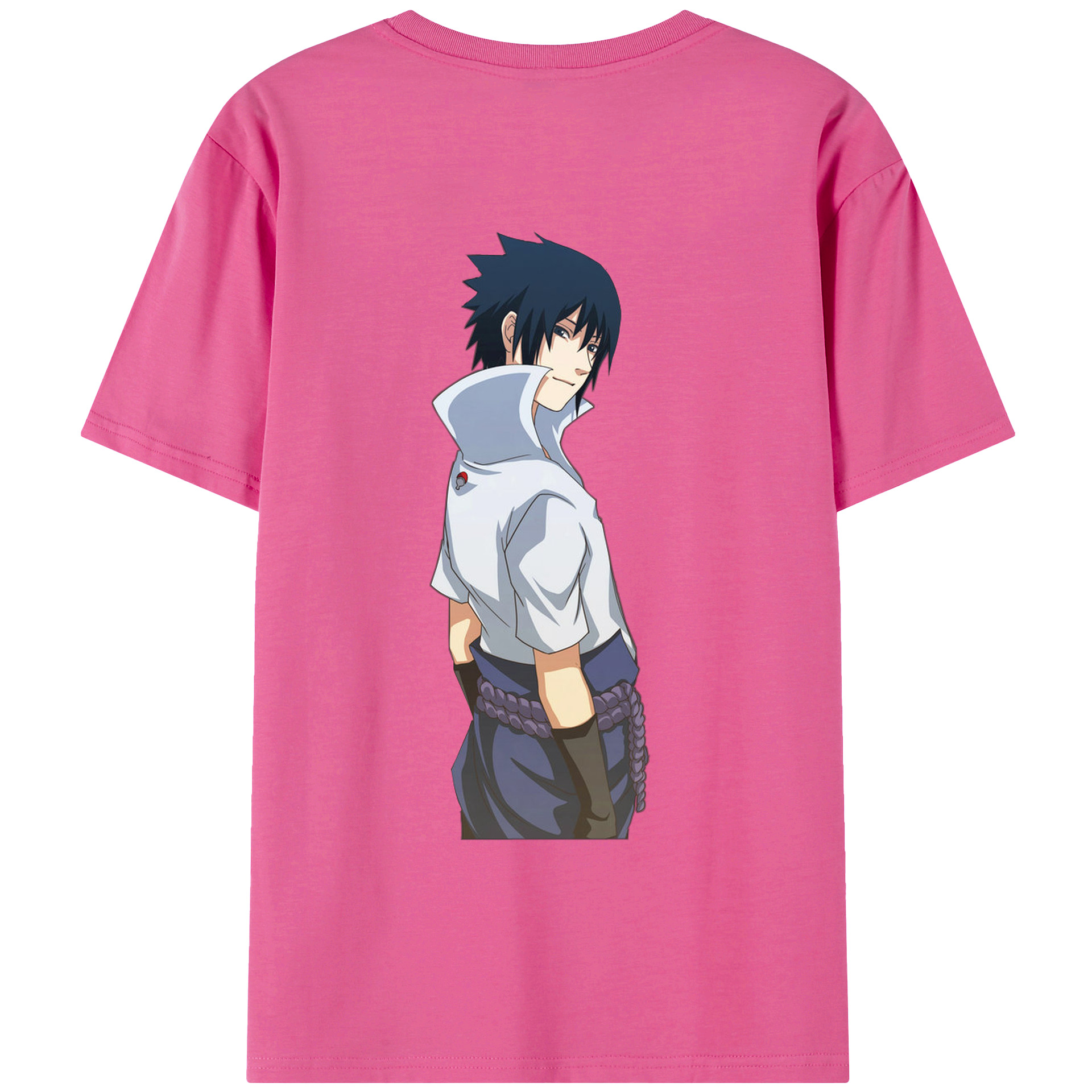 （画像用） NARUTO -ナルト- うちは サスケ Uchiha Sasuke レディース半袖Tシャツ(バックプリント)