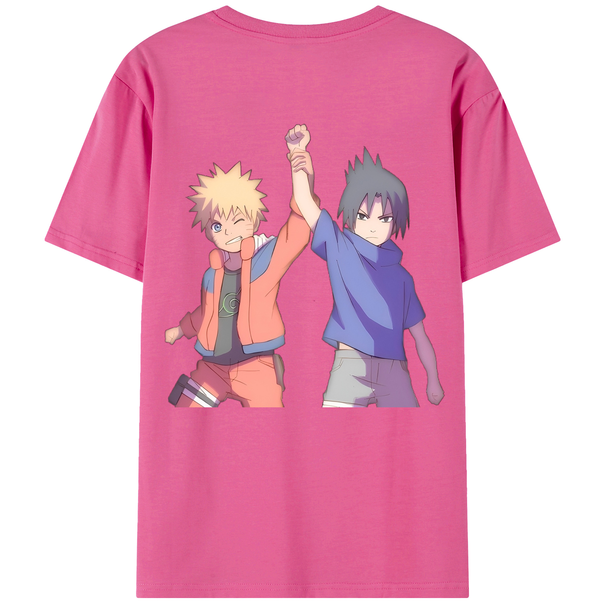 （画像用） NARUTO -ナルト- うちは サスケ Uchiha Sasuke レディース半袖Tシャツ(バックプリント)
