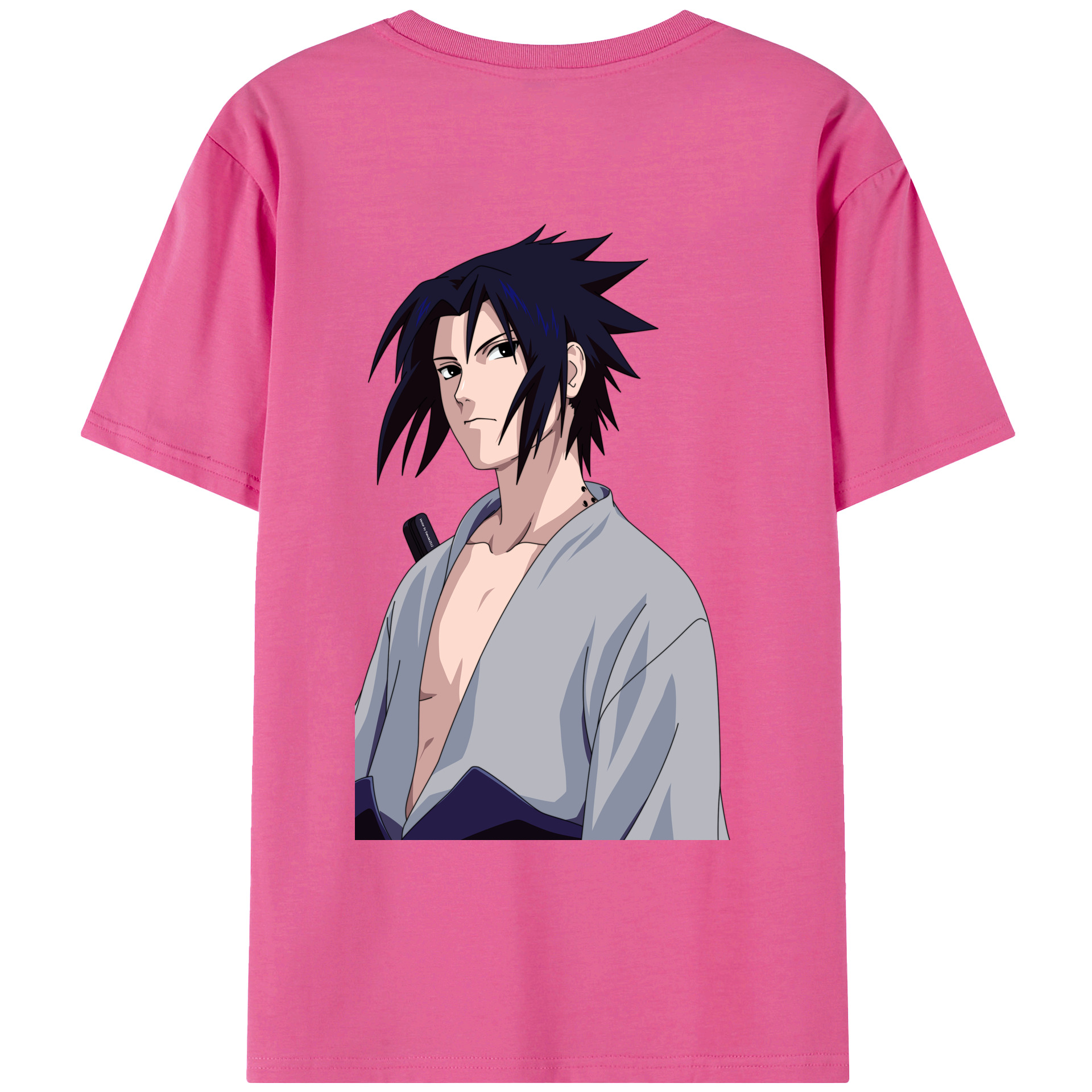 （画像用） NARUTO -ナルト- うちは サスケ Uchiha Sasuke レディース半袖Tシャツ(バックプリント)