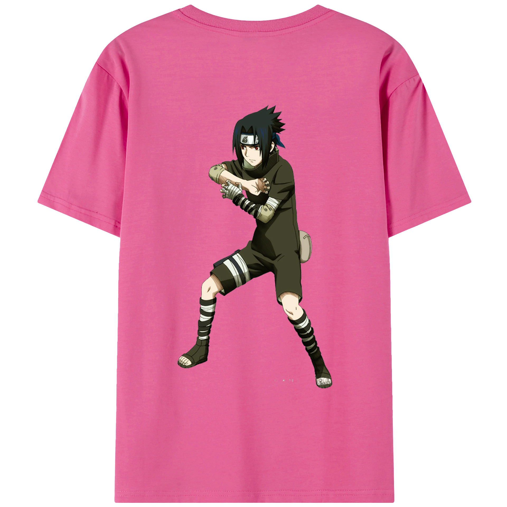 （画像用） NARUTO -ナルト- うちは サスケ Uchiha Sasuke レディース半袖Tシャツ(バックプリント)