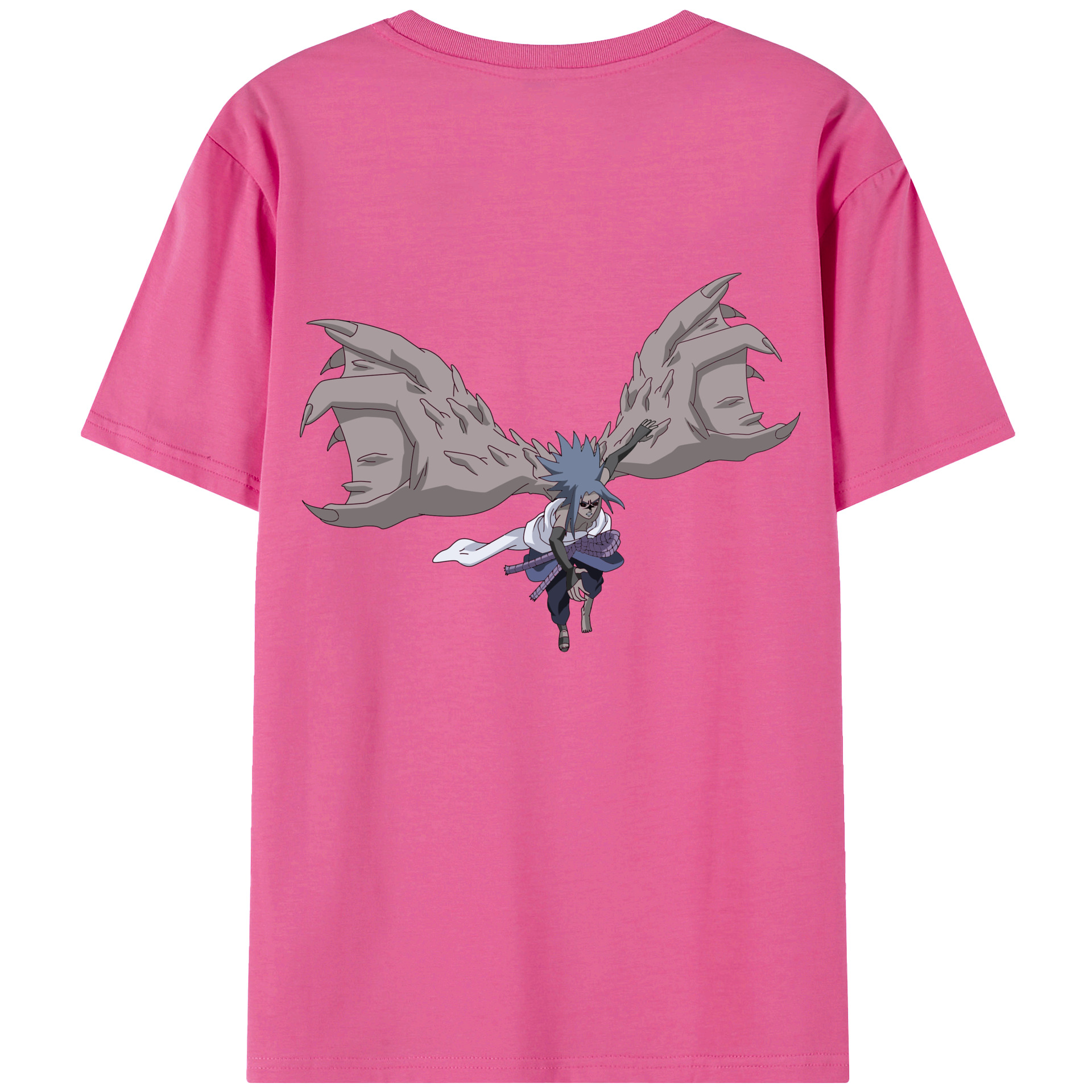 （画像用） NARUTO -ナルト- うちは サスケ Uchiha Sasuke レディース半袖Tシャツ(バックプリント)