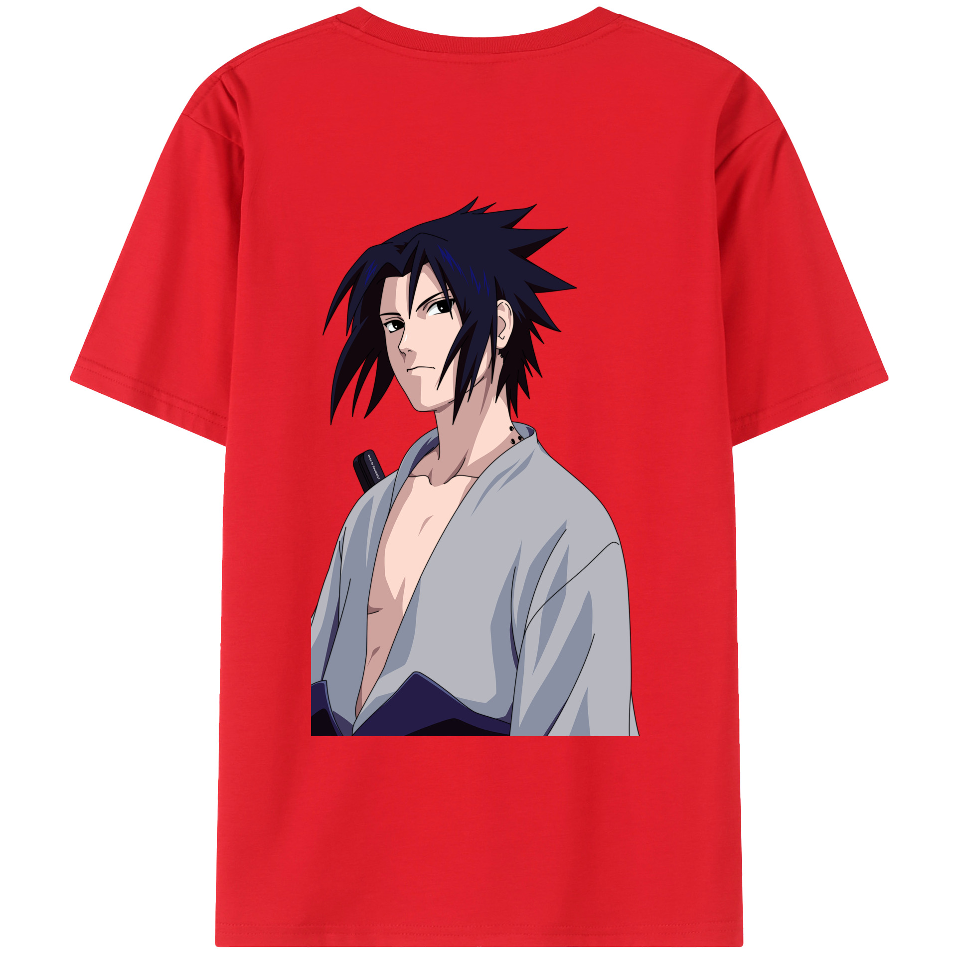 （画像用） NARUTO -ナルト- うちは サスケ Uchiha Sasuke レディース半袖Tシャツ(バックプリント)