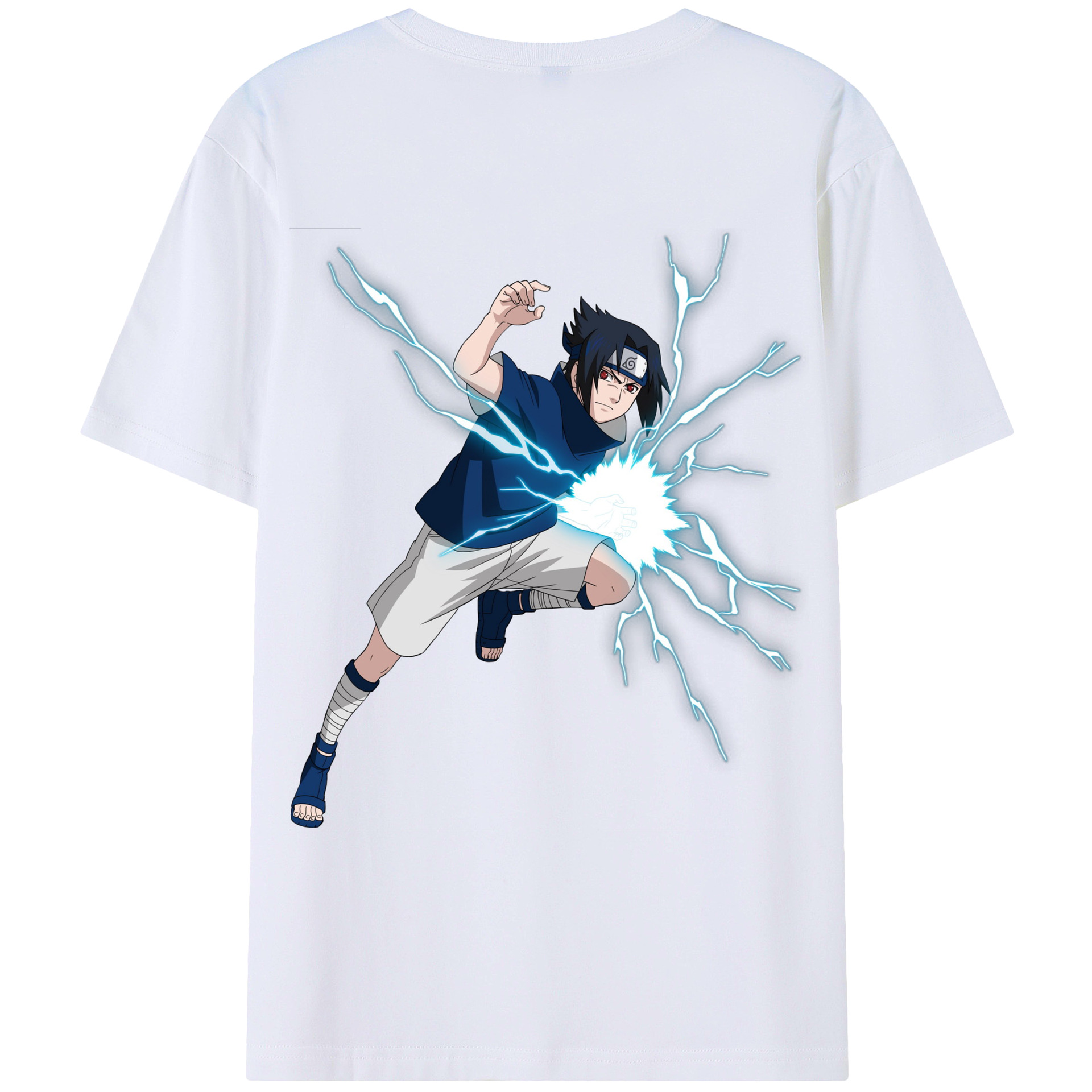 （画像用） NARUTO -ナルト- うちは サスケ Uchiha Sasuke レディース半袖Tシャツ(バックプリント)