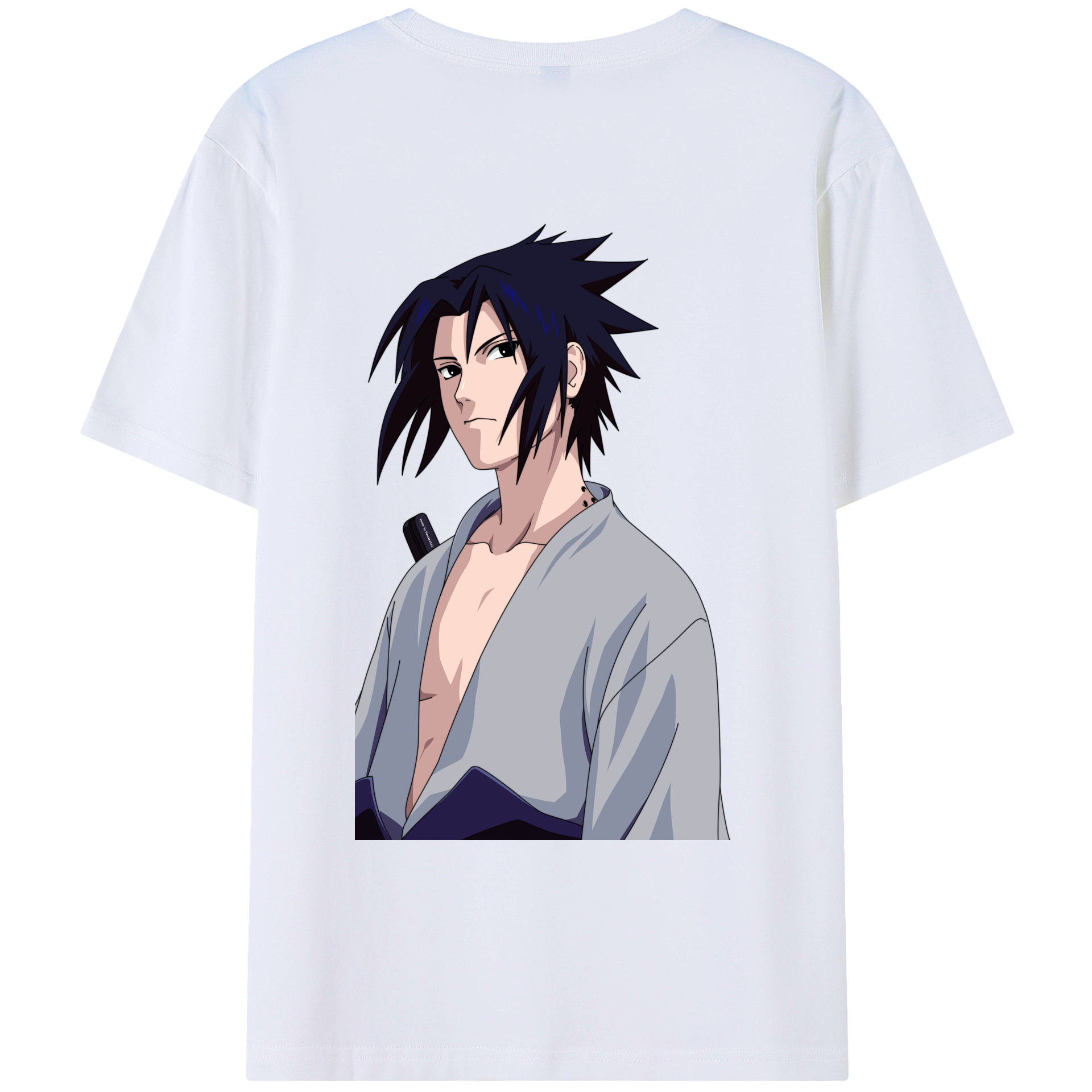 （画像用） NARUTO -ナルト- うちは サスケ Uchiha Sasuke レディース半袖Tシャツ(バックプリント)