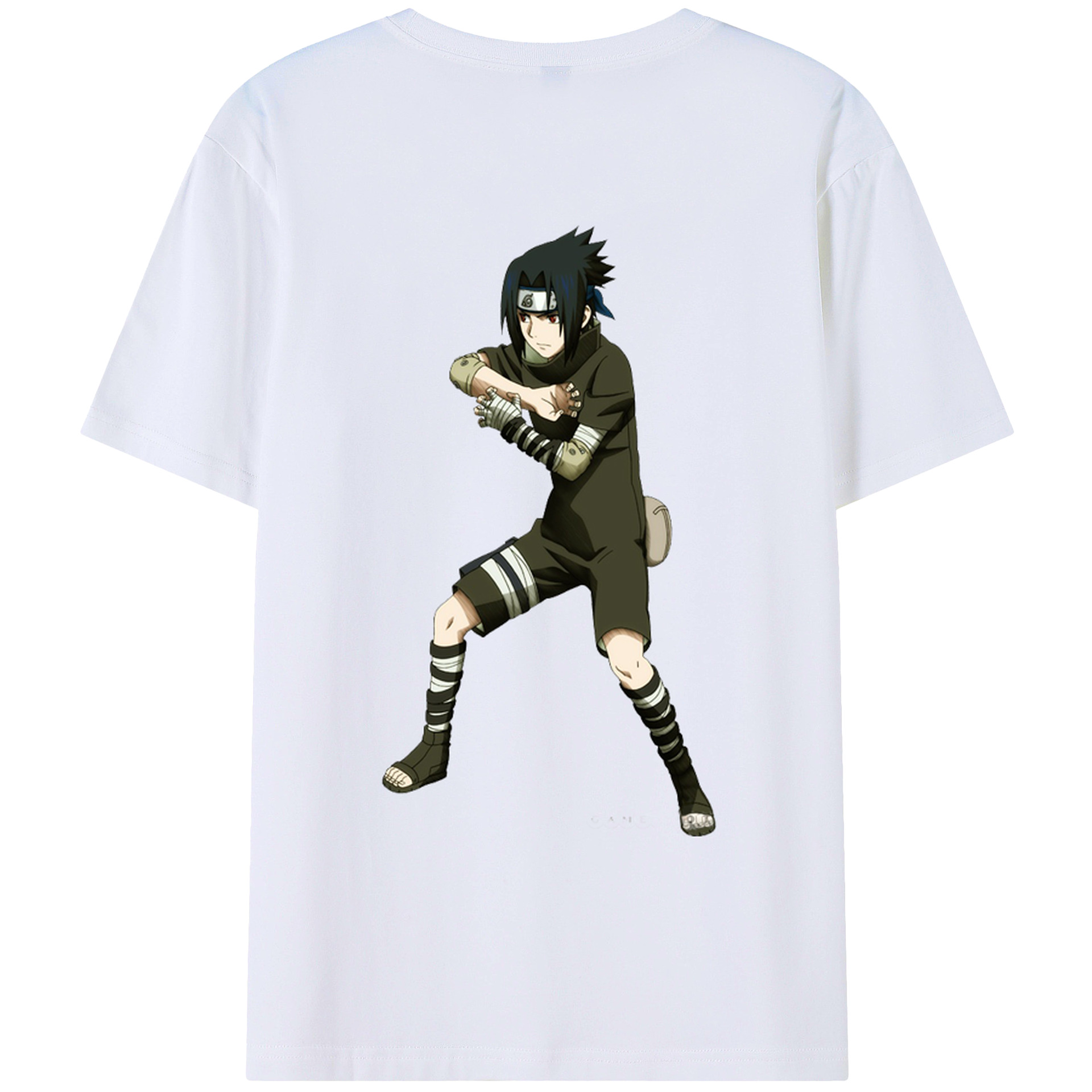 （画像用） NARUTO -ナルト- うちは サスケ Uchiha Sasuke レディース半袖Tシャツ(バックプリント)
