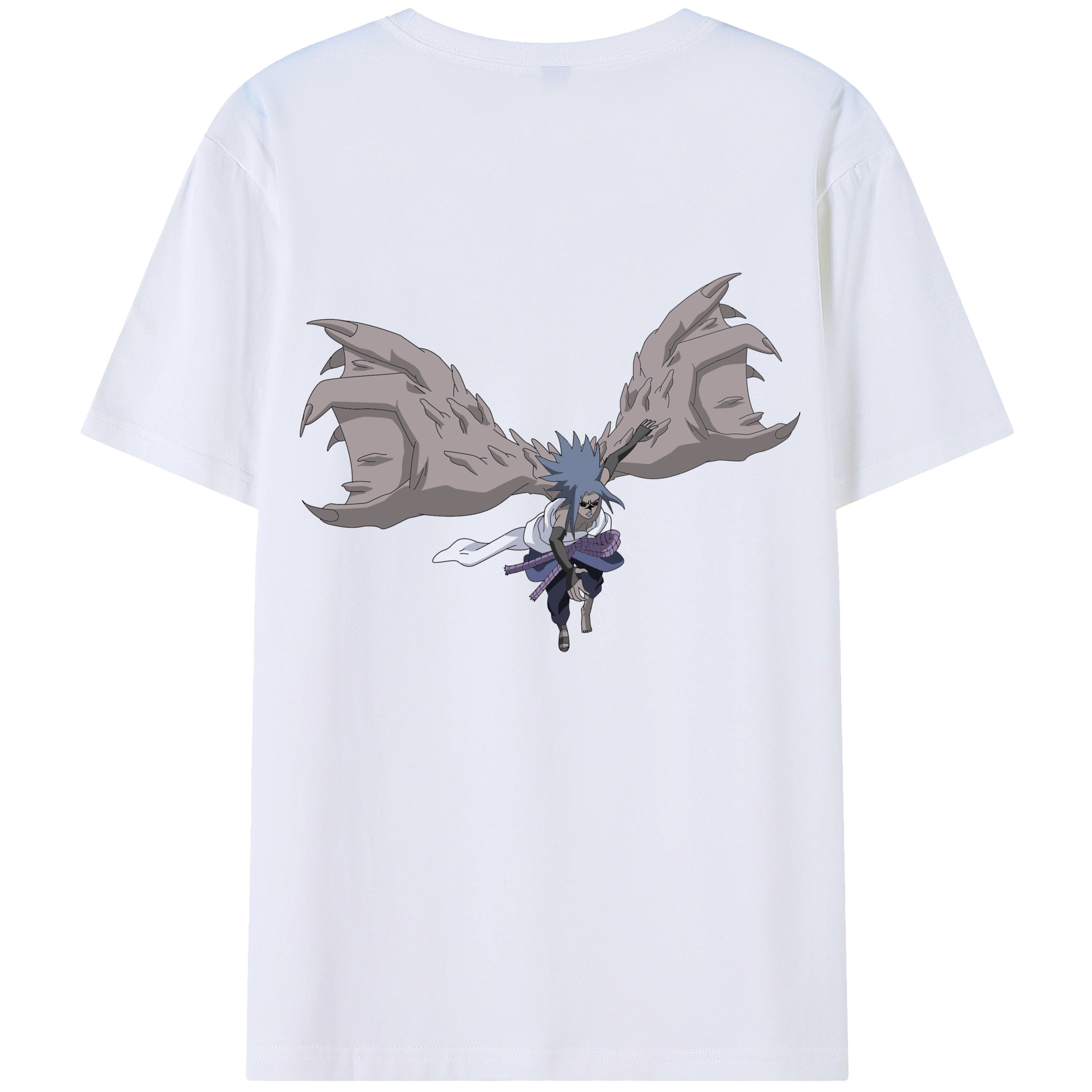 （画像用） NARUTO -ナルト- うちは サスケ Uchiha Sasuke レディース半袖Tシャツ(バックプリント)
