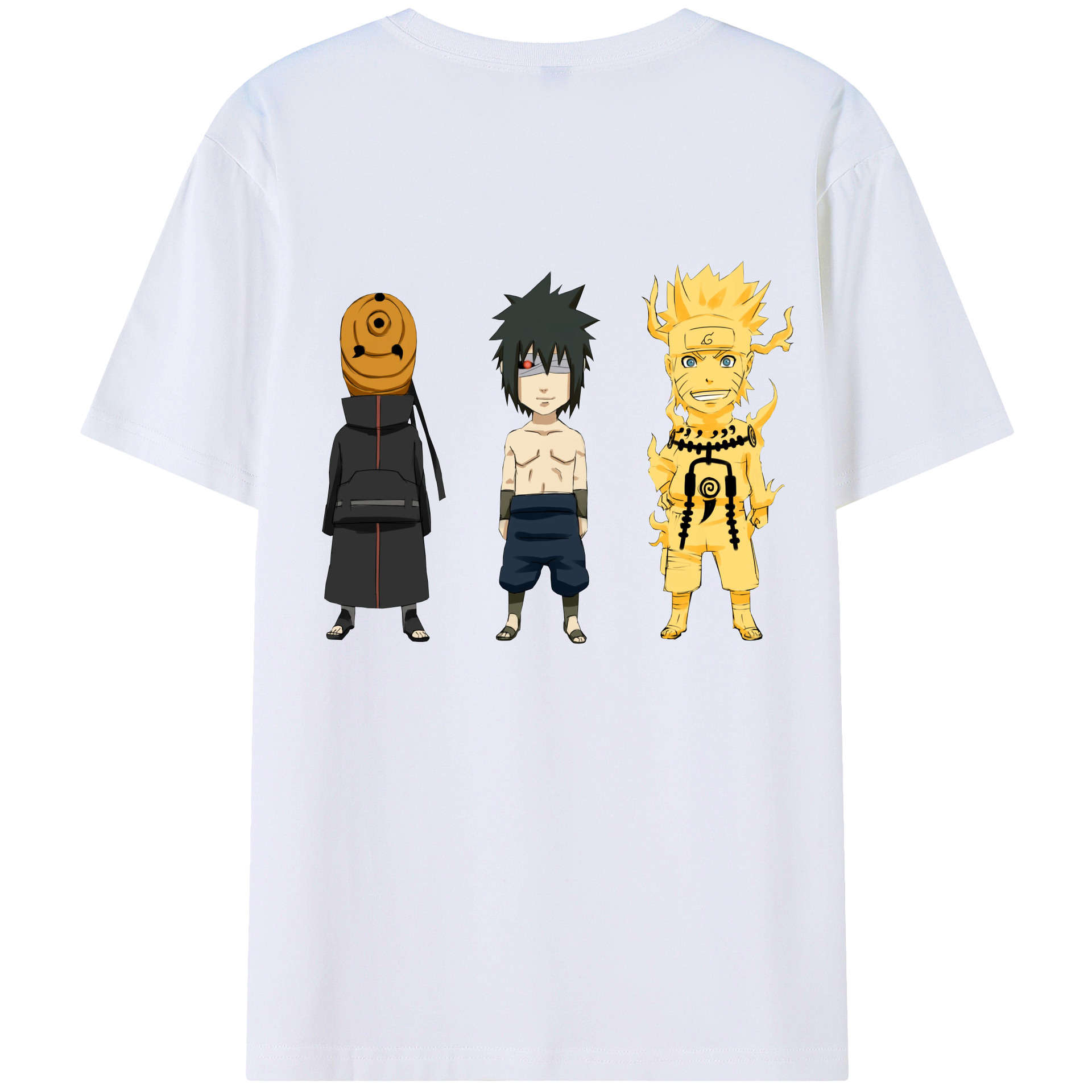 （画像用） NARUTO -ナルト- うちは サスケ Uchiha Sasuke レディース半袖Tシャツ(バックプリント)