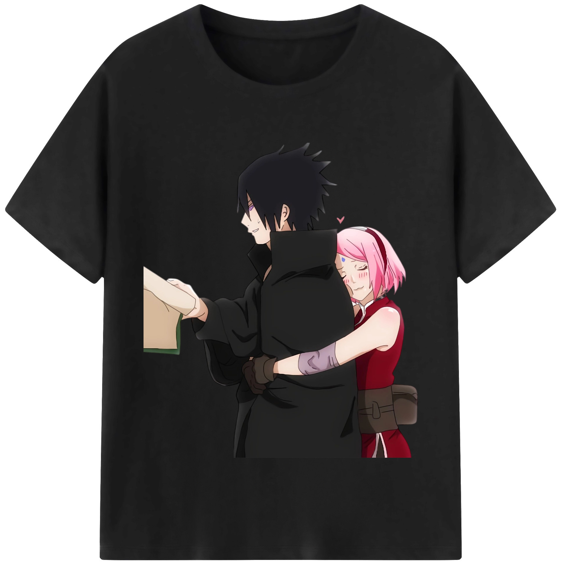 （画像用） NARUTO -ナルト- うちは サスケ Uchiha Sasuke レディースカジュアルプリントTシャツ（綿100％）
