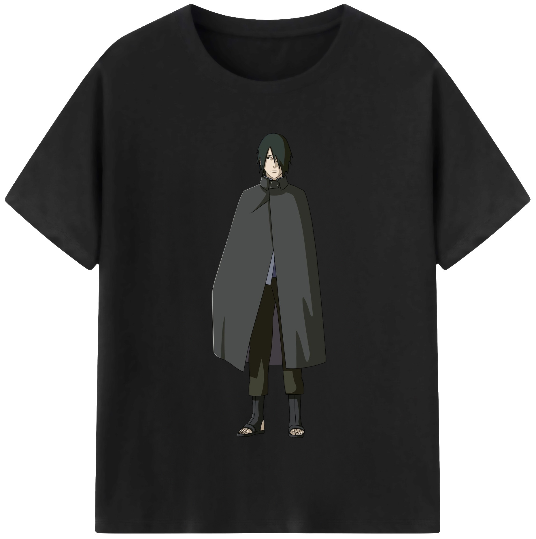（画像用） NARUTO -ナルト- うちは サスケ Uchiha Sasuke レディースカジュアルプリントTシャツ（綿100％）