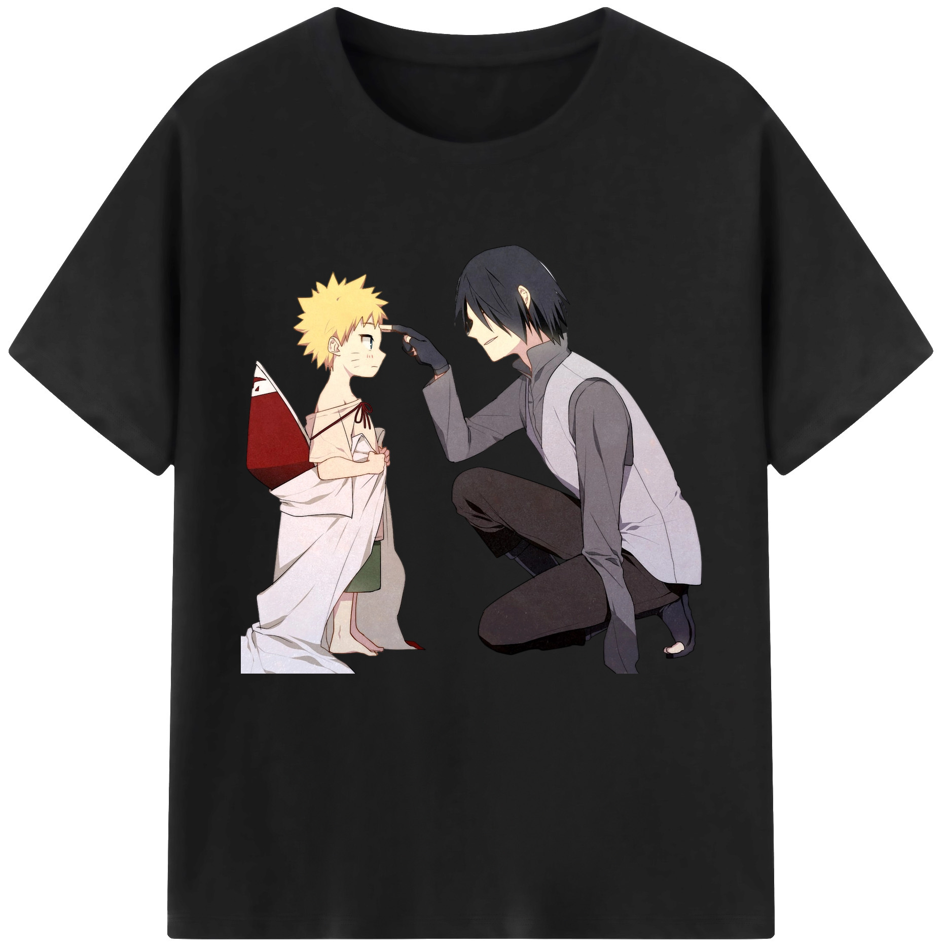 （画像用） NARUTO -ナルト- うちは サスケ Uchiha Sasuke レディースカジュアルプリントTシャツ（綿100％）