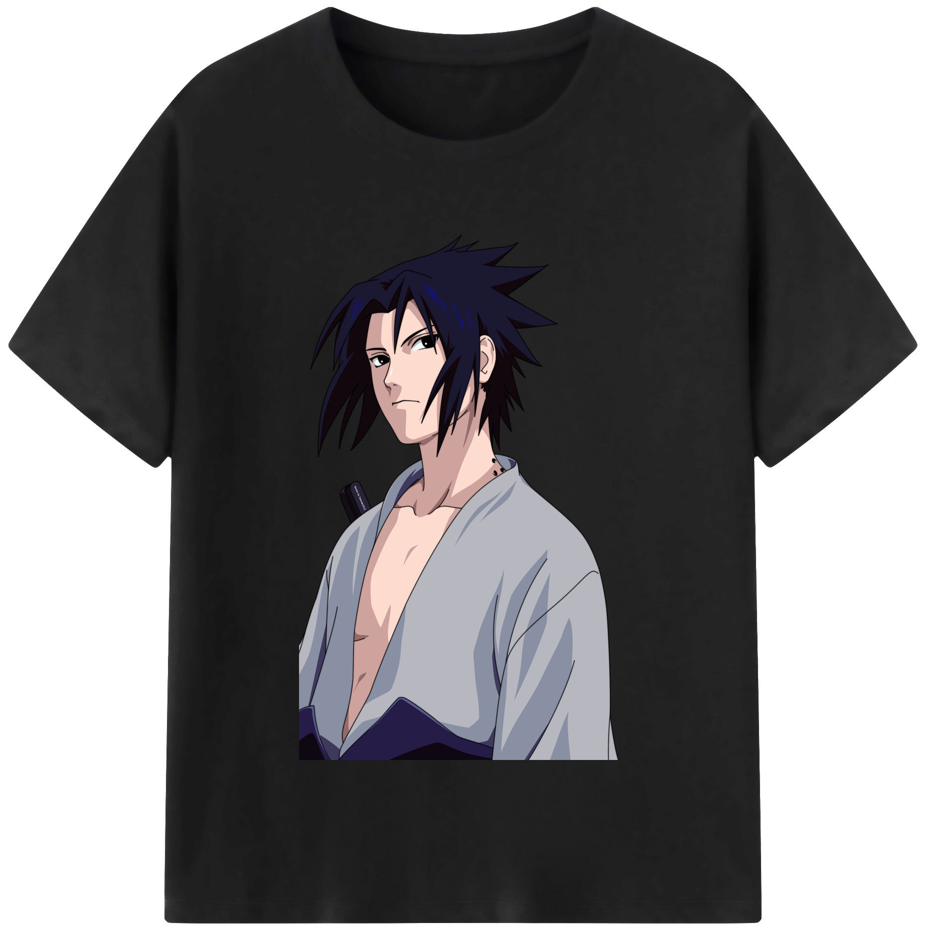 （画像用） NARUTO -ナルト- うちは サスケ Uchiha Sasuke レディースカジュアルプリントTシャツ（綿100％）