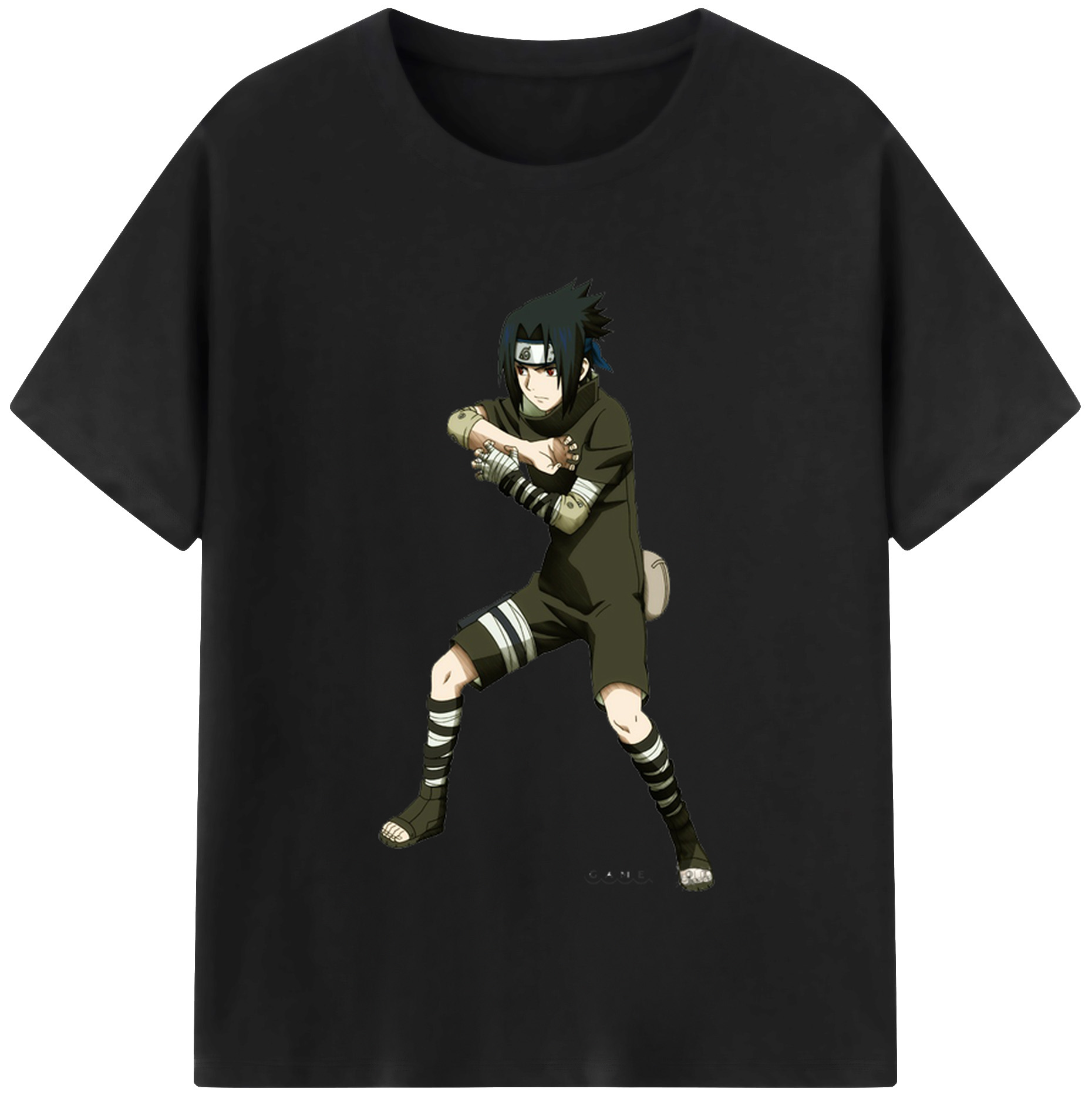 （画像用） NARUTO -ナルト- うちは サスケ Uchiha Sasuke レディースカジュアルプリントTシャツ（綿100％）