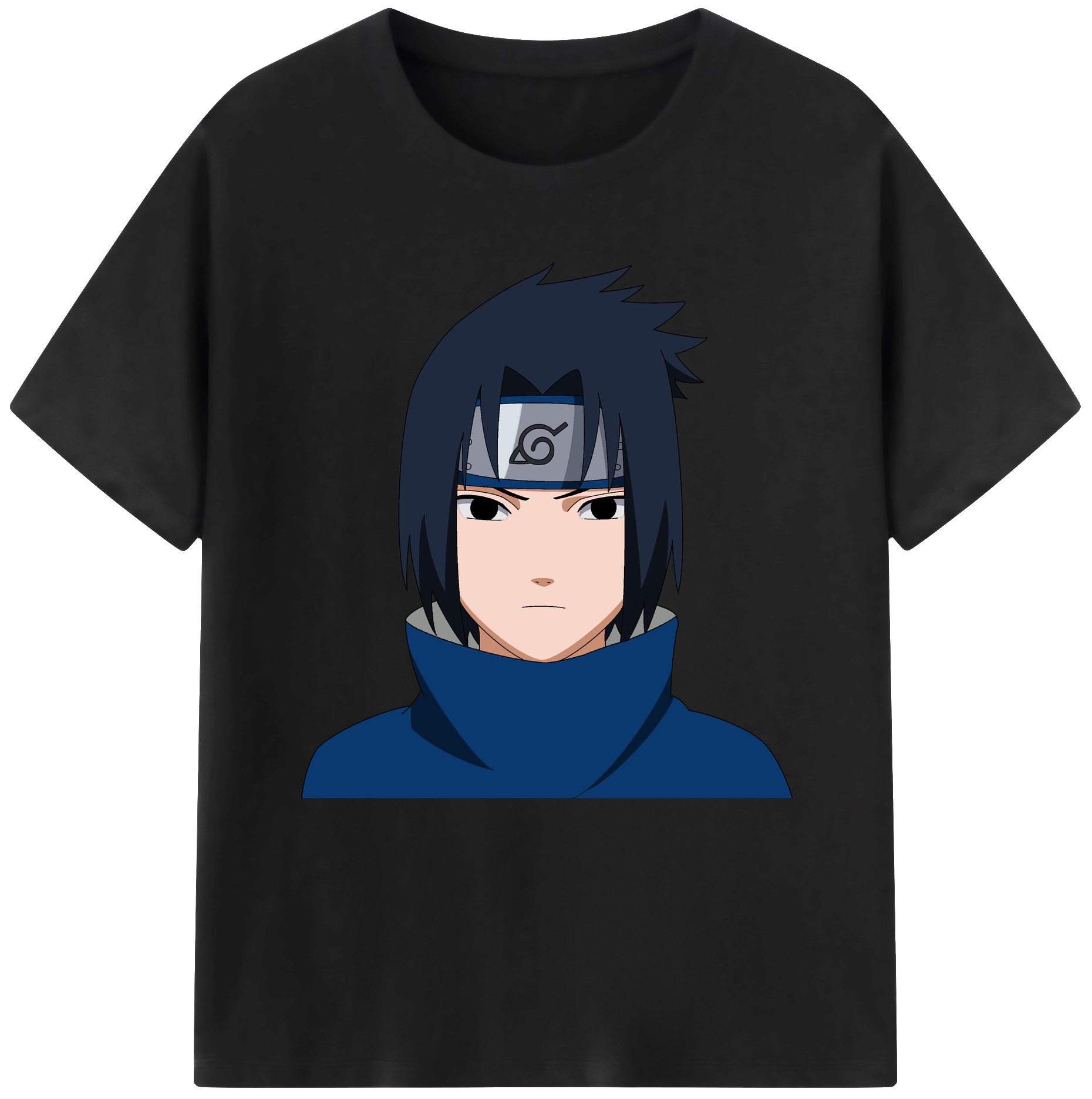 （画像用） NARUTO -ナルト- うちは サスケ Uchiha Sasuke レディースカジュアルプリントTシャツ（綿100％）
