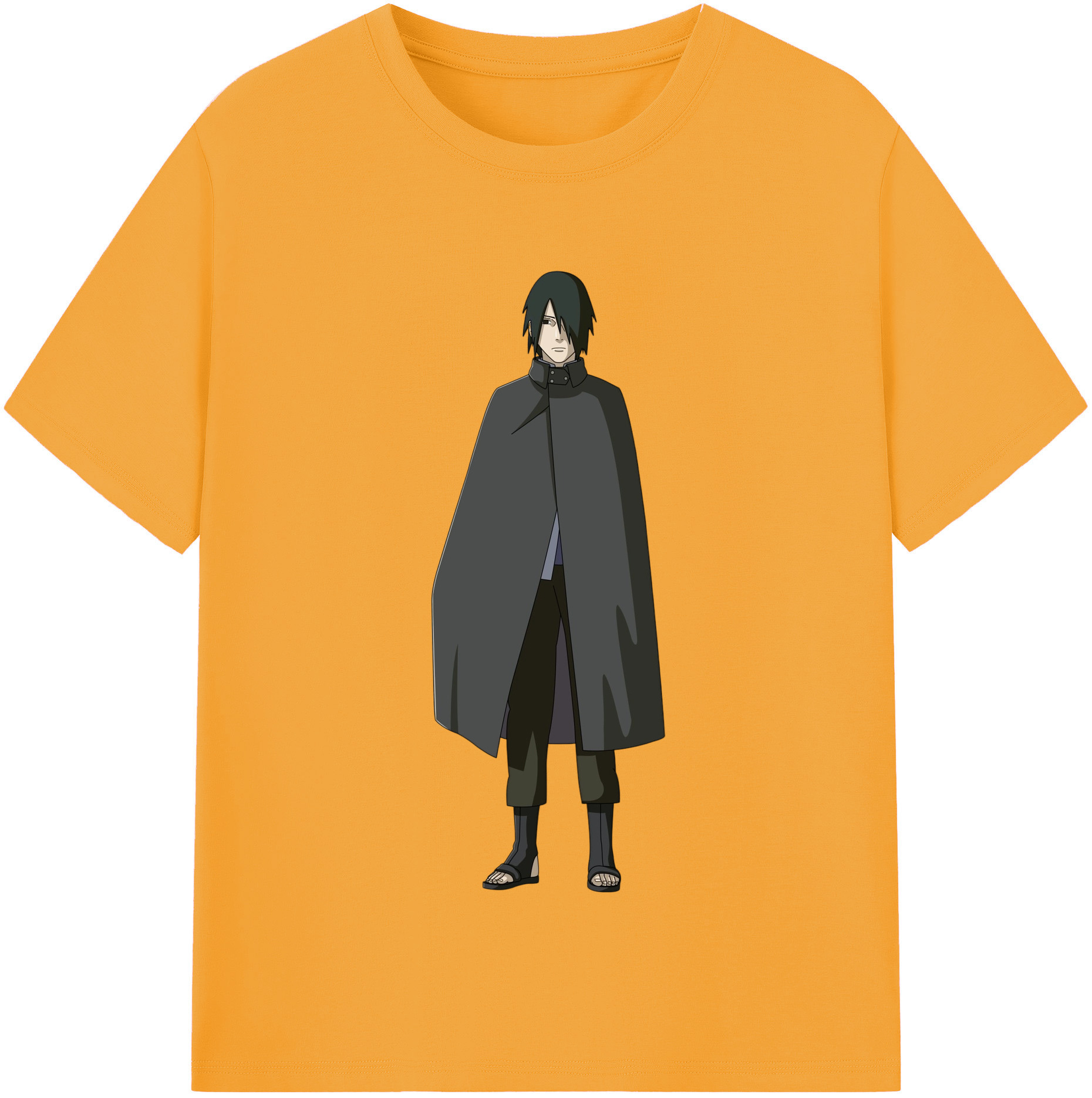 （画像用） NARUTO -ナルト- うちは サスケ Uchiha Sasuke レディースカジュアルプリントTシャツ（綿100％）