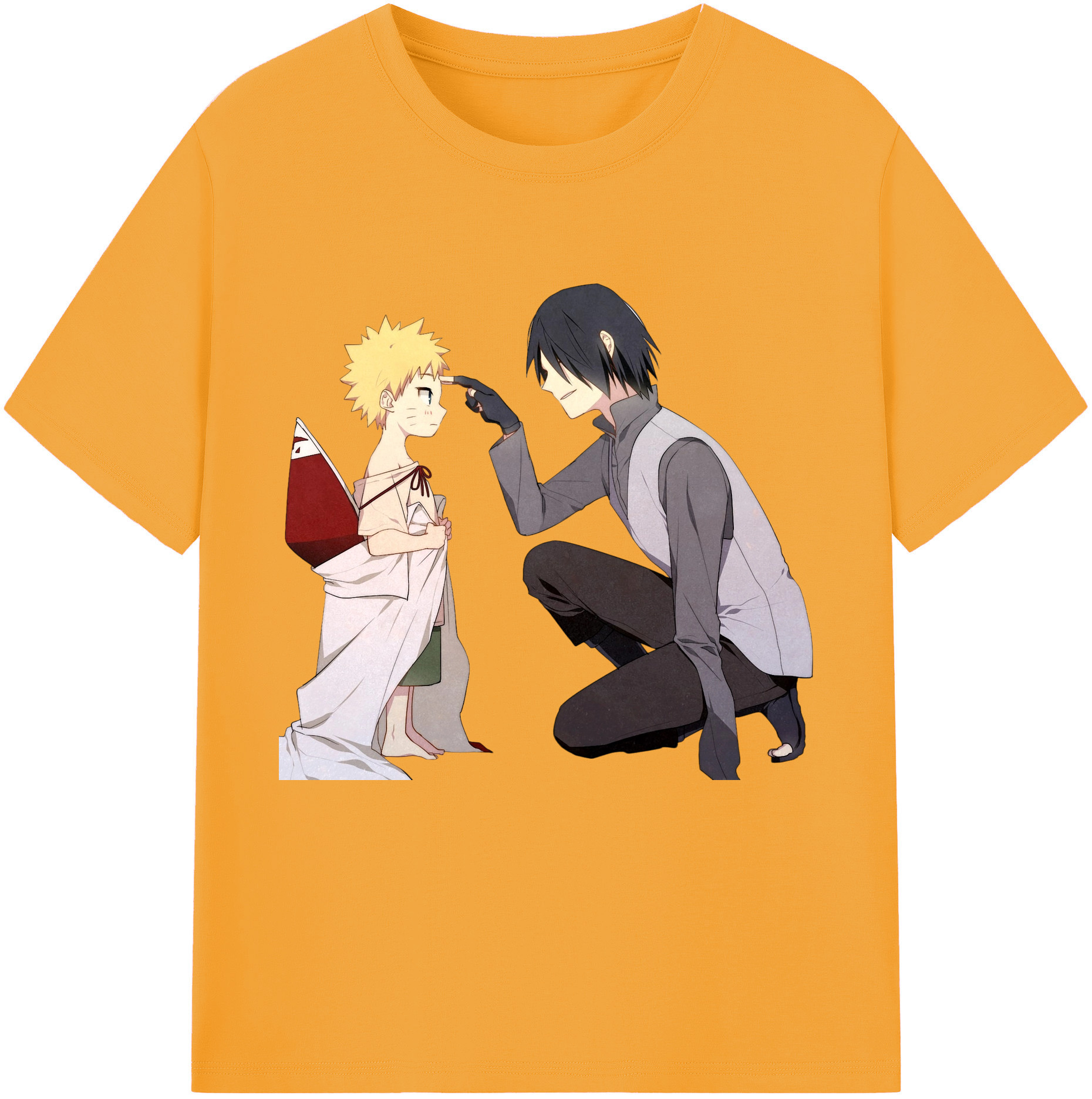 （画像用） NARUTO -ナルト- うちは サスケ Uchiha Sasuke レディースカジュアルプリントTシャツ（綿100％）