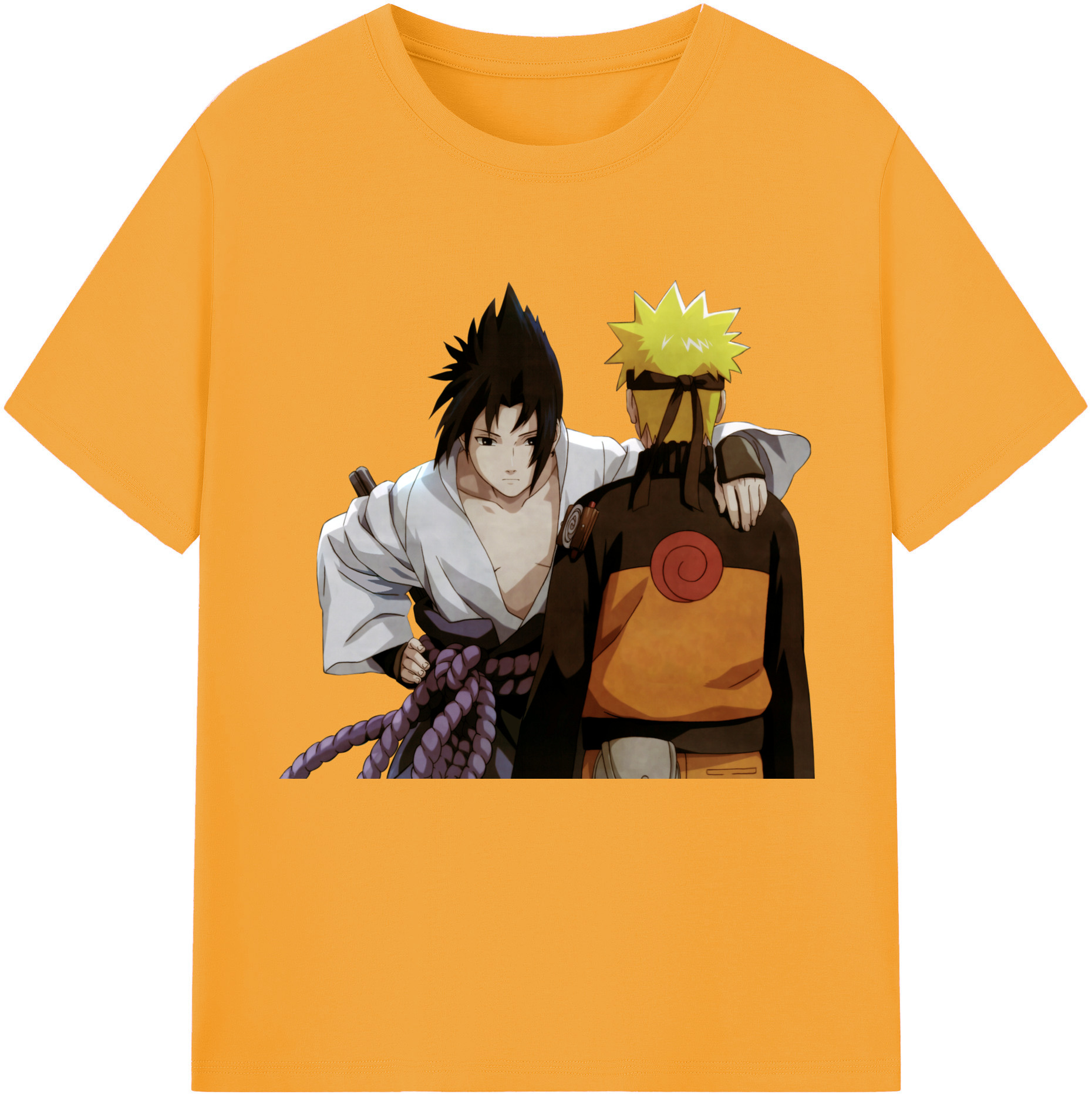 （画像用） NARUTO -ナルト- うちは サスケ Uchiha Sasuke レディースカジュアルプリントTシャツ（綿100％）