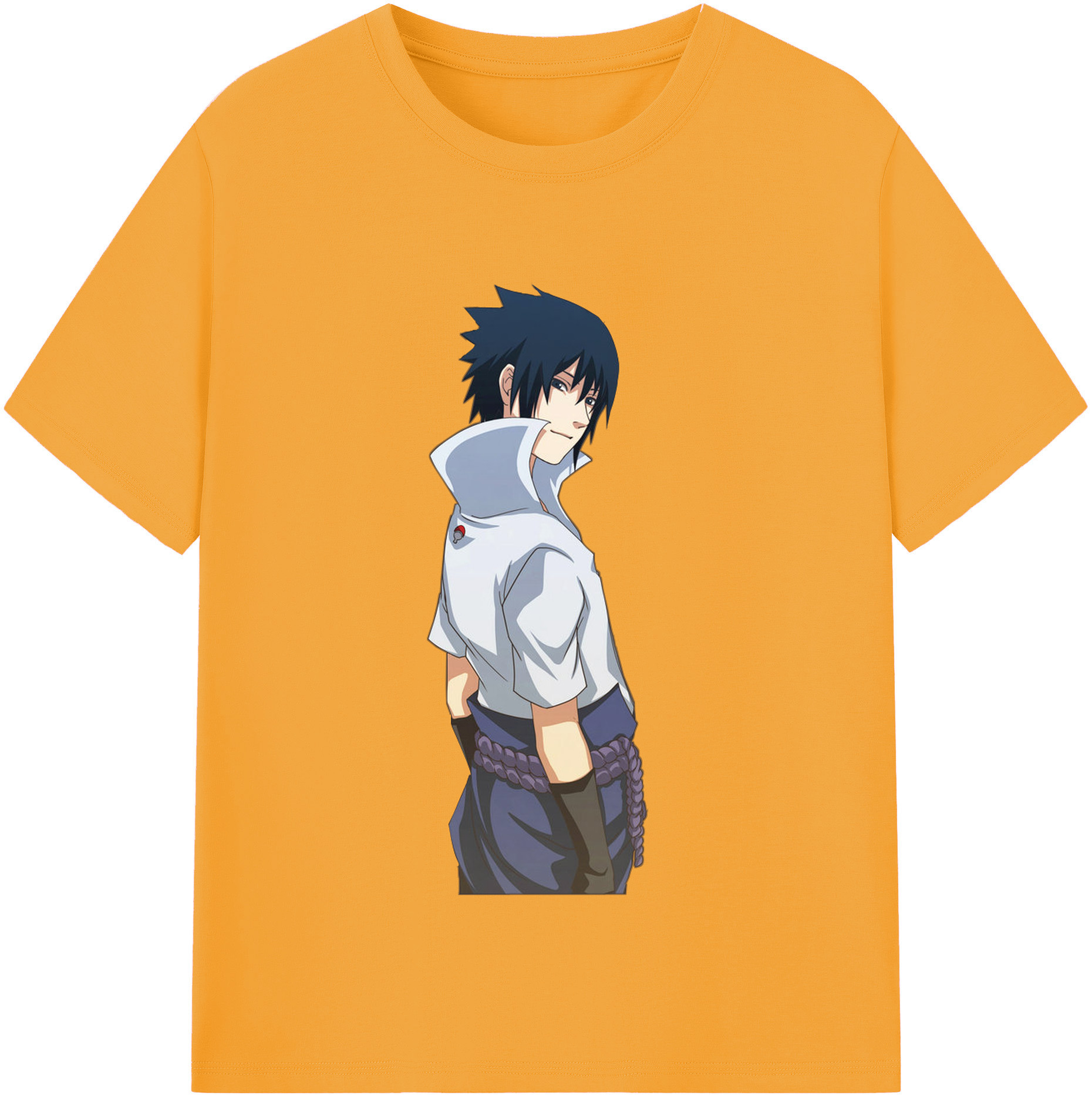 （画像用） NARUTO -ナルト- うちは サスケ Uchiha Sasuke レディースカジュアルプリントTシャツ（綿100％）