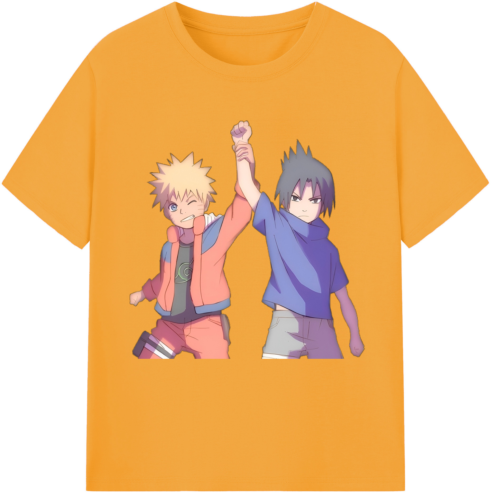 （画像用） NARUTO -ナルト- うちは サスケ Uchiha Sasuke レディースカジュアルプリントTシャツ（綿100％）