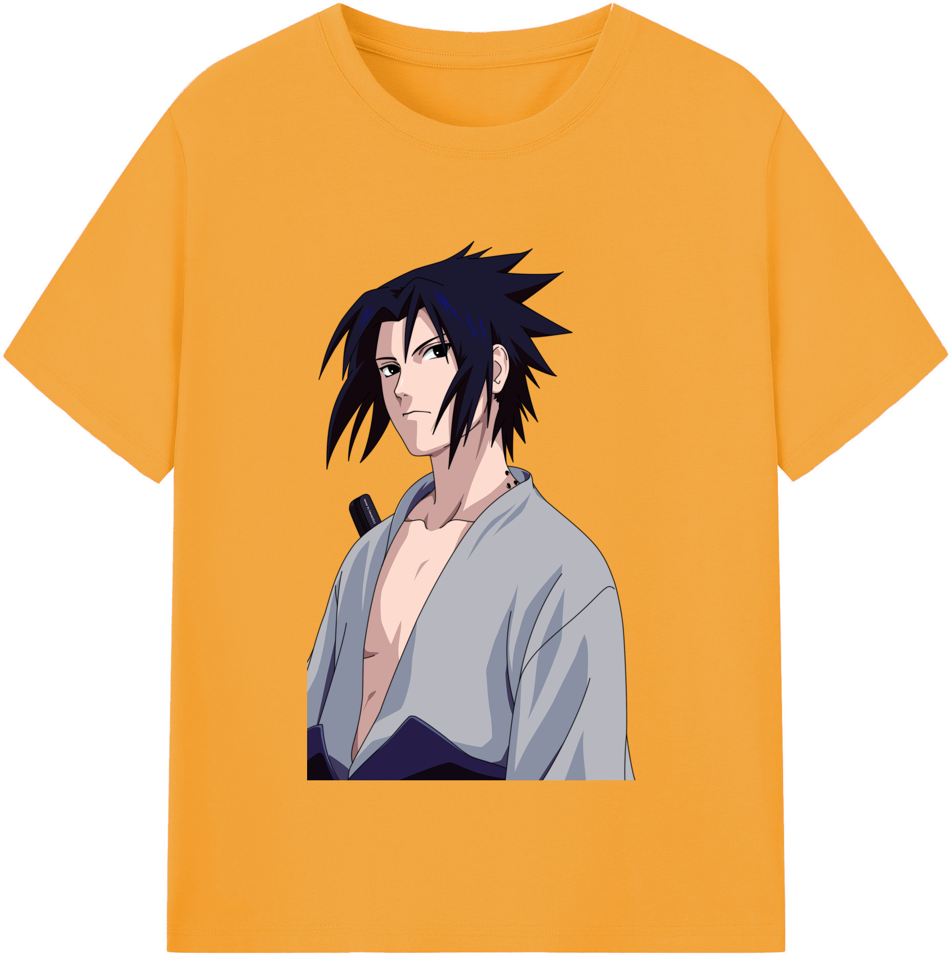 （画像用） NARUTO -ナルト- うちは サスケ Uchiha Sasuke レディースカジュアルプリントTシャツ（綿100％）