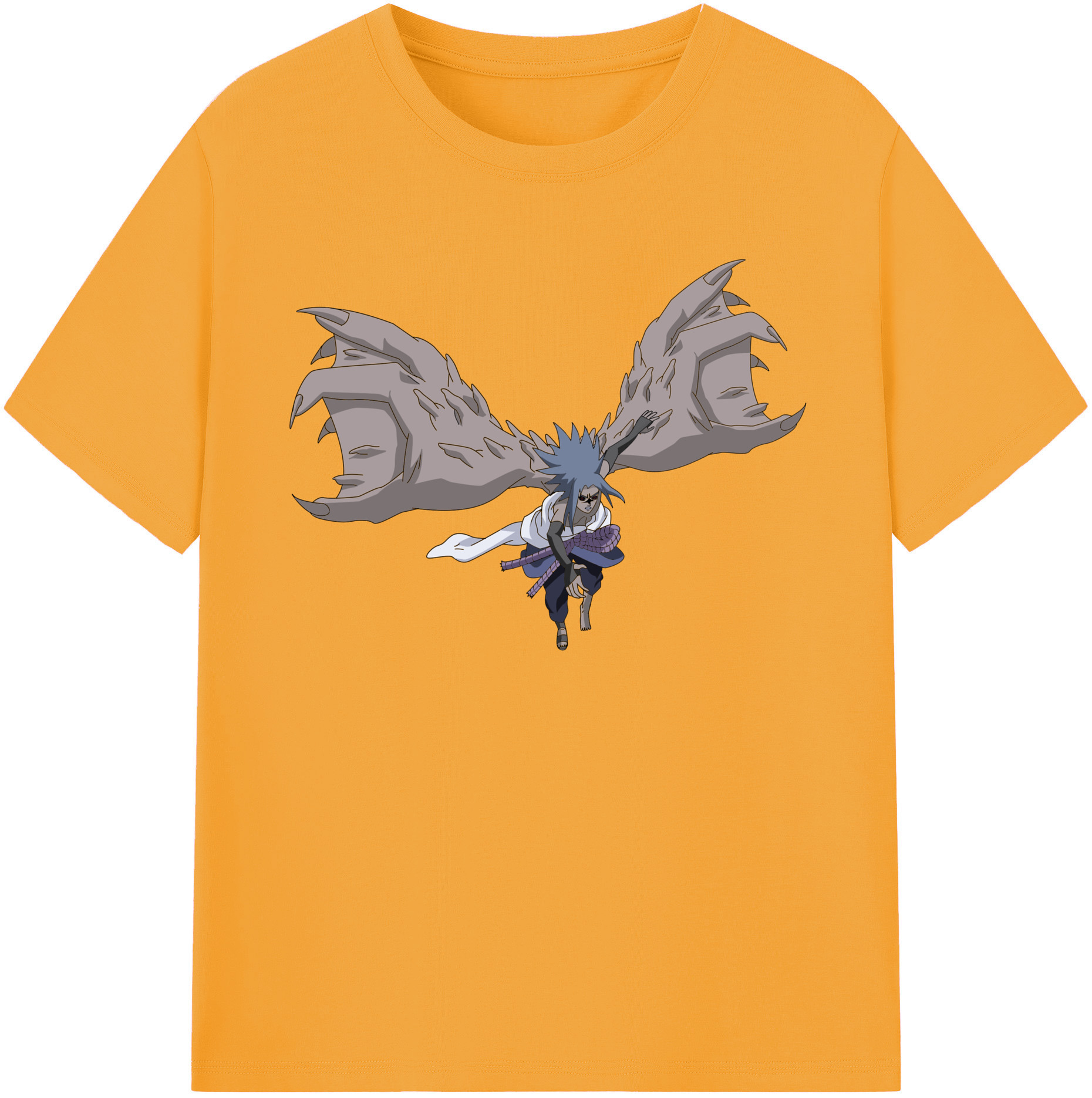 （画像用） NARUTO -ナルト- うちは サスケ Uchiha Sasuke レディースカジュアルプリントTシャツ（綿100％）
