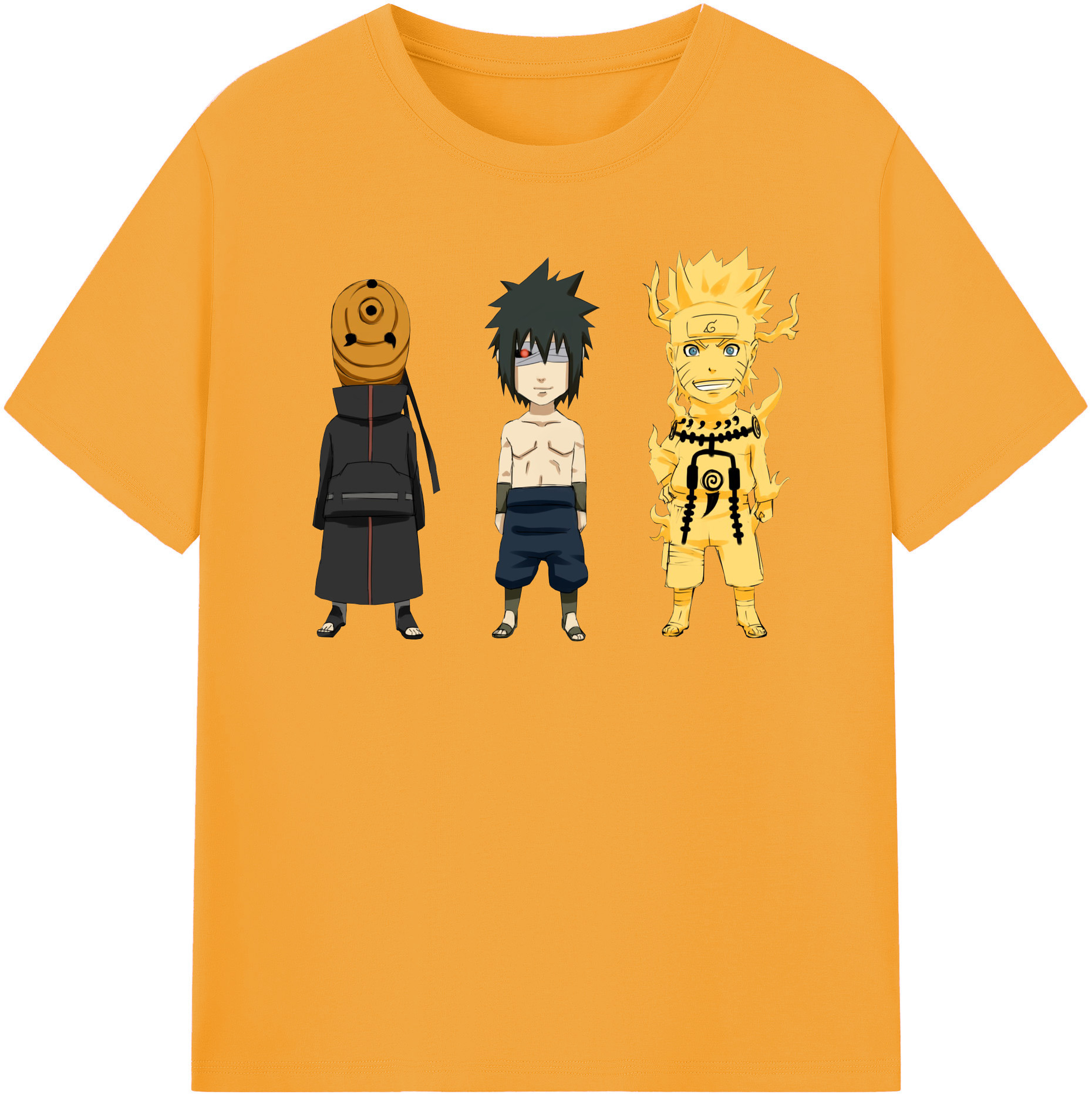 （画像用） NARUTO -ナルト- うちは サスケ Uchiha Sasuke レディースカジュアルプリントTシャツ（綿100％）