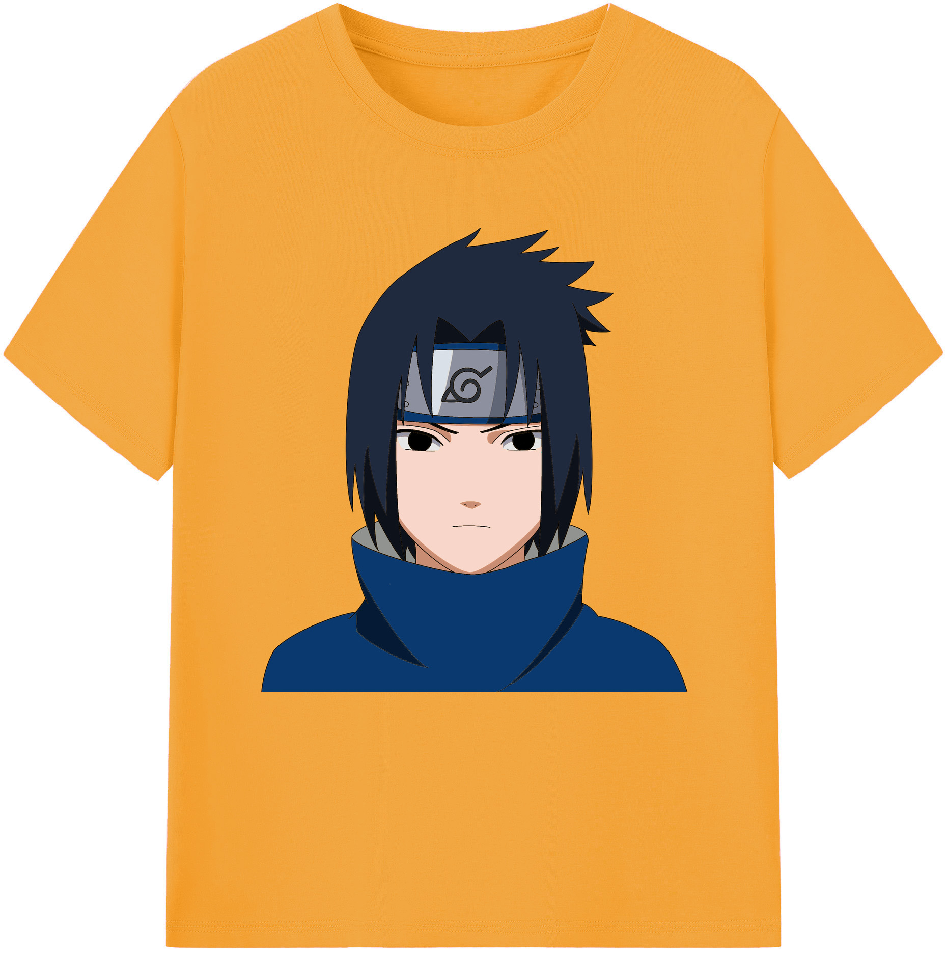 （画像用） NARUTO -ナルト- うちは サスケ Uchiha Sasuke レディースカジュアルプリントTシャツ（綿100％）