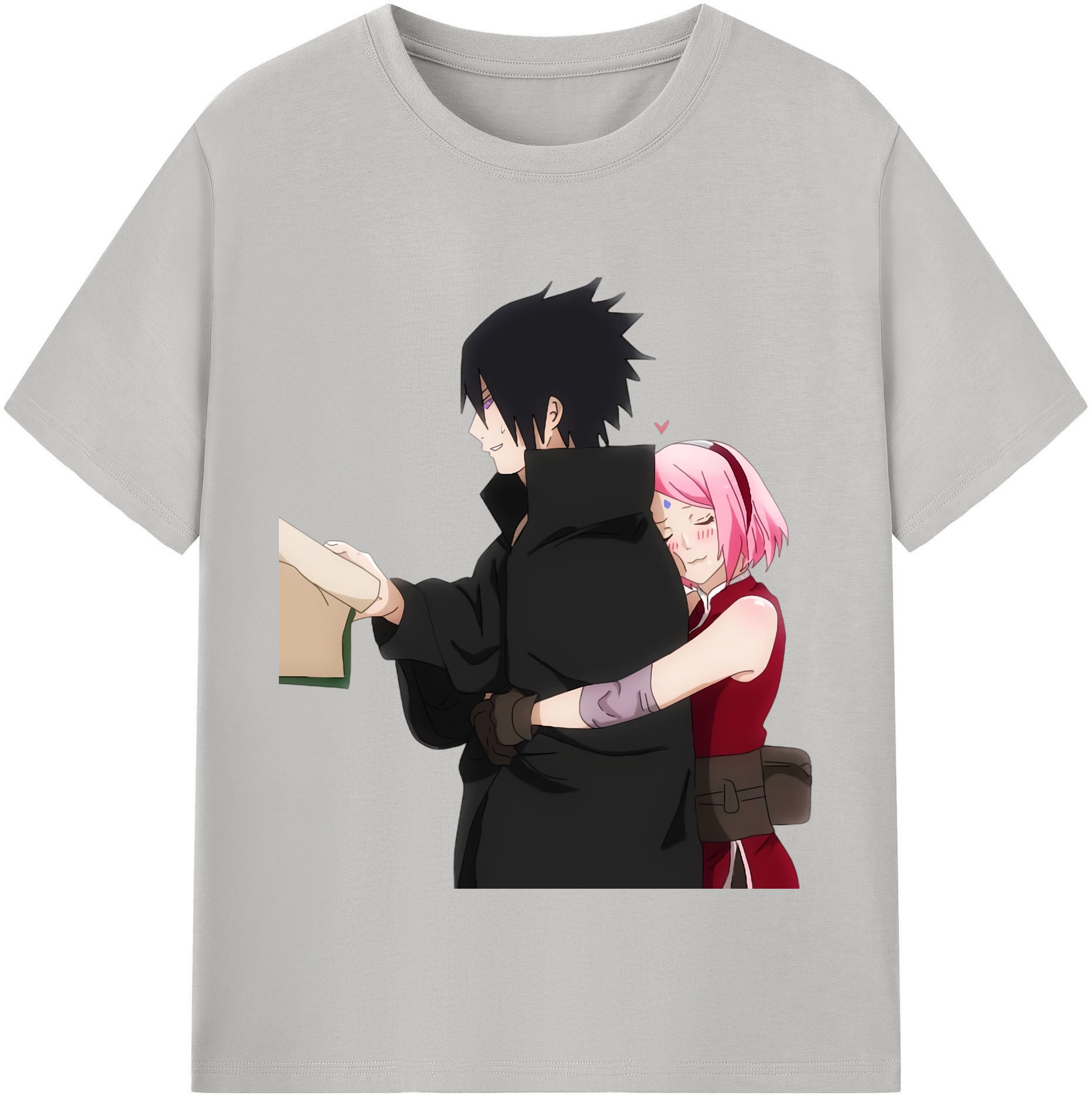 （画像用） NARUTO -ナルト- うちは サスケ Uchiha Sasuke レディースカジュアルプリントTシャツ（綿100％）