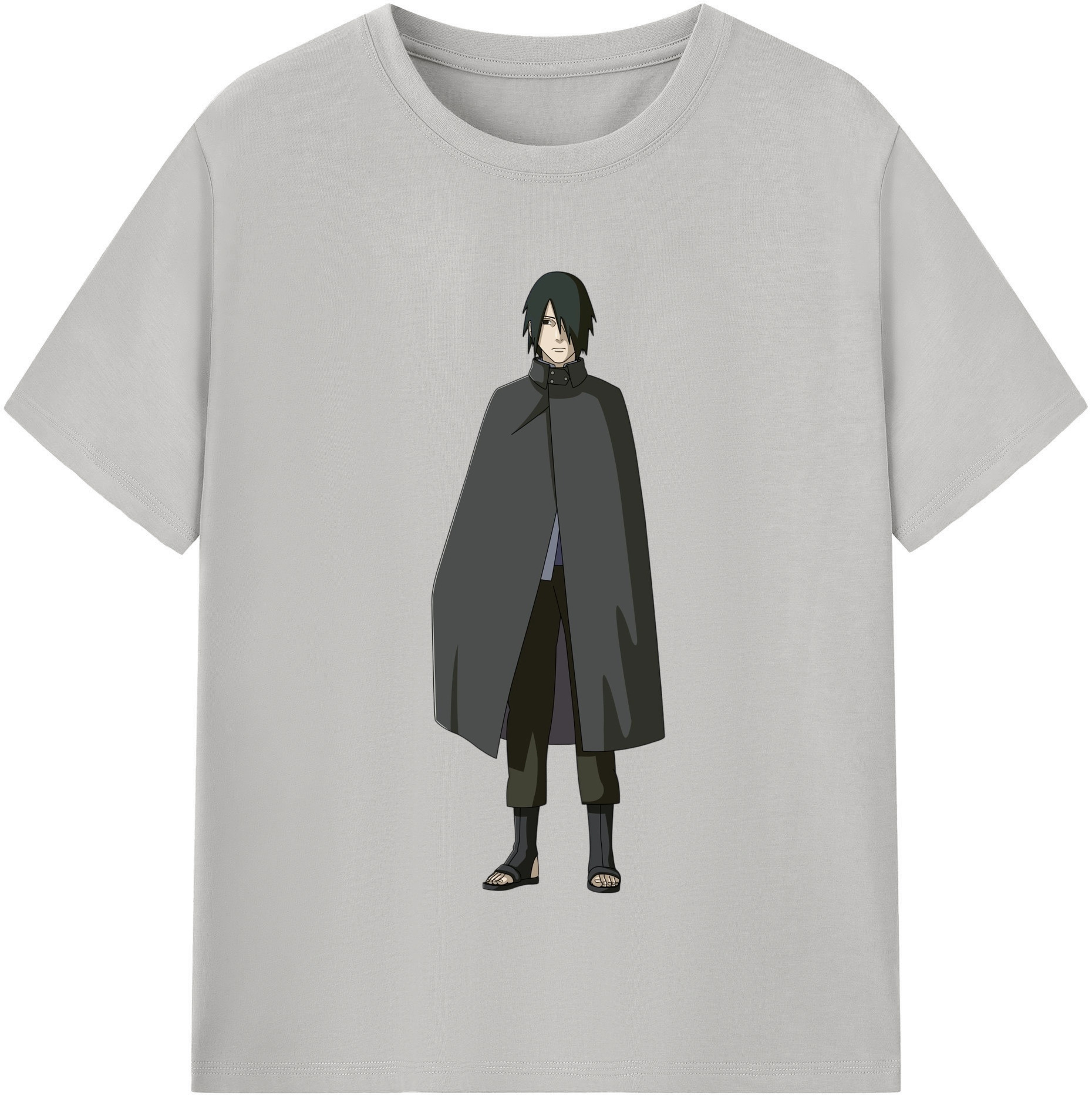 （画像用） NARUTO -ナルト- うちは サスケ Uchiha Sasuke レディースカジュアルプリントTシャツ（綿100％）