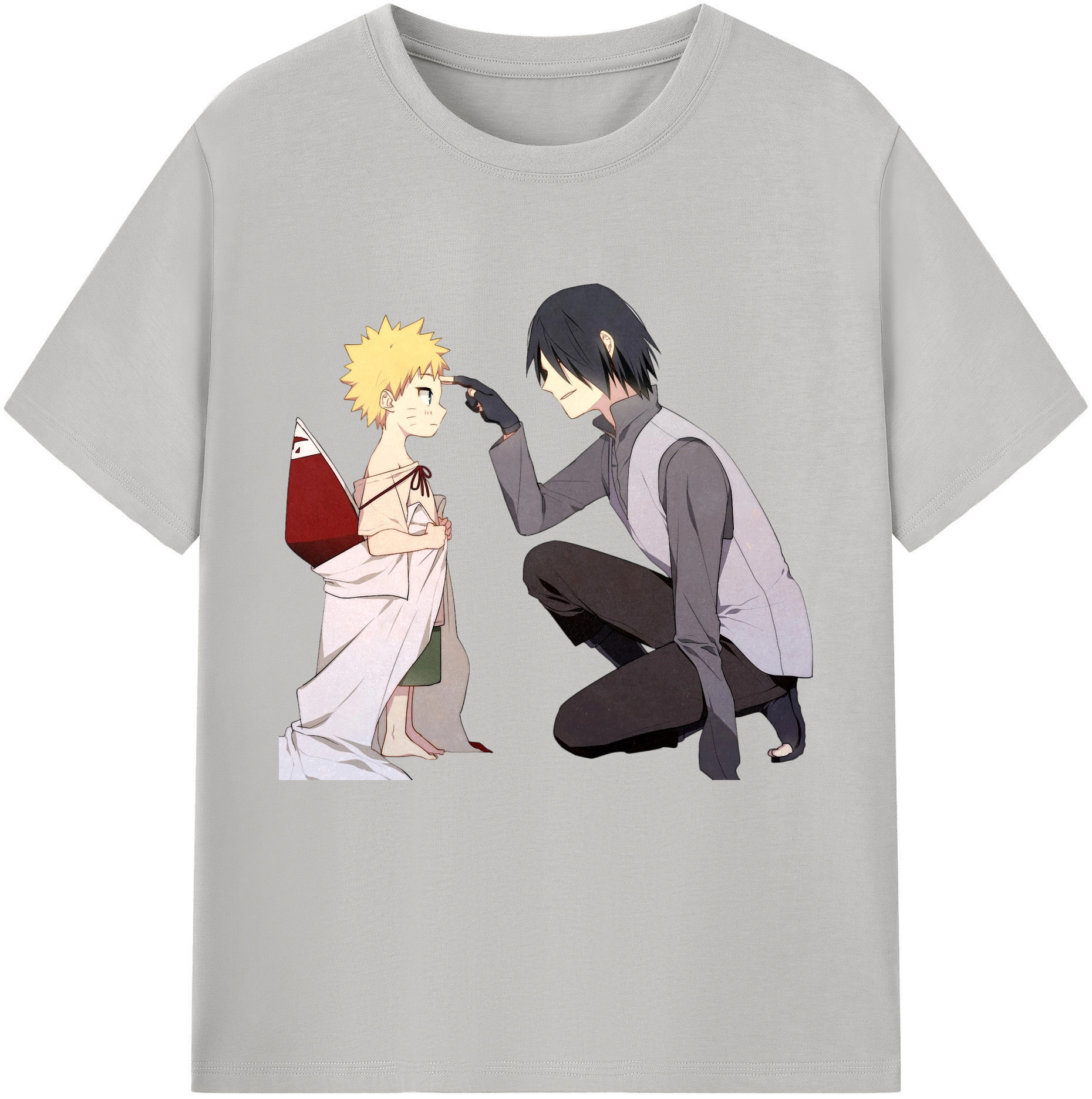 （画像用） NARUTO -ナルト- うちは サスケ Uchiha Sasuke レディースカジュアルプリントTシャツ（綿100％）