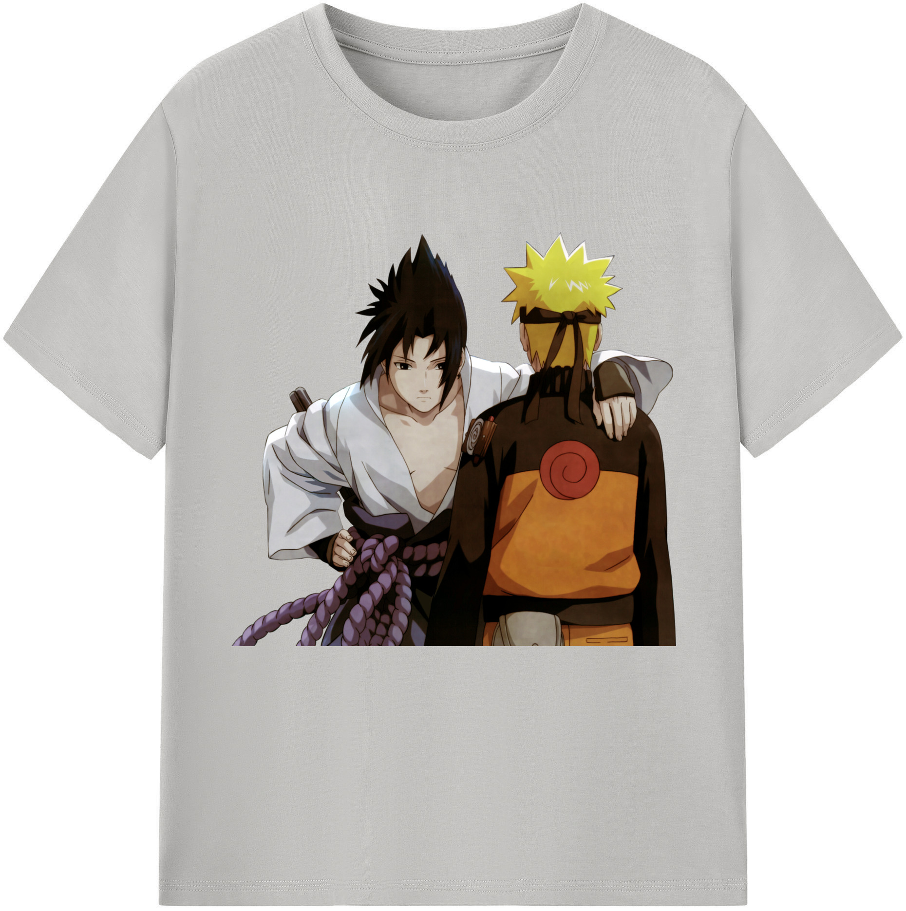 （画像用） NARUTO -ナルト- うちは サスケ Uchiha Sasuke レディースカジュアルプリントTシャツ（綿100％）
