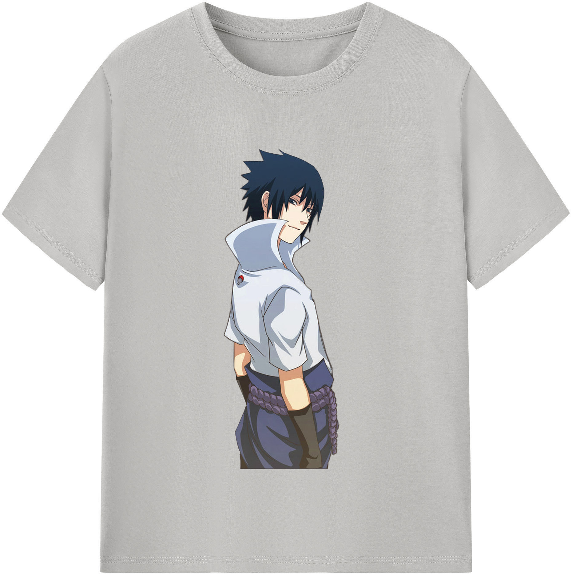（画像用） NARUTO -ナルト- うちは サスケ Uchiha Sasuke レディースカジュアルプリントTシャツ（綿100％）