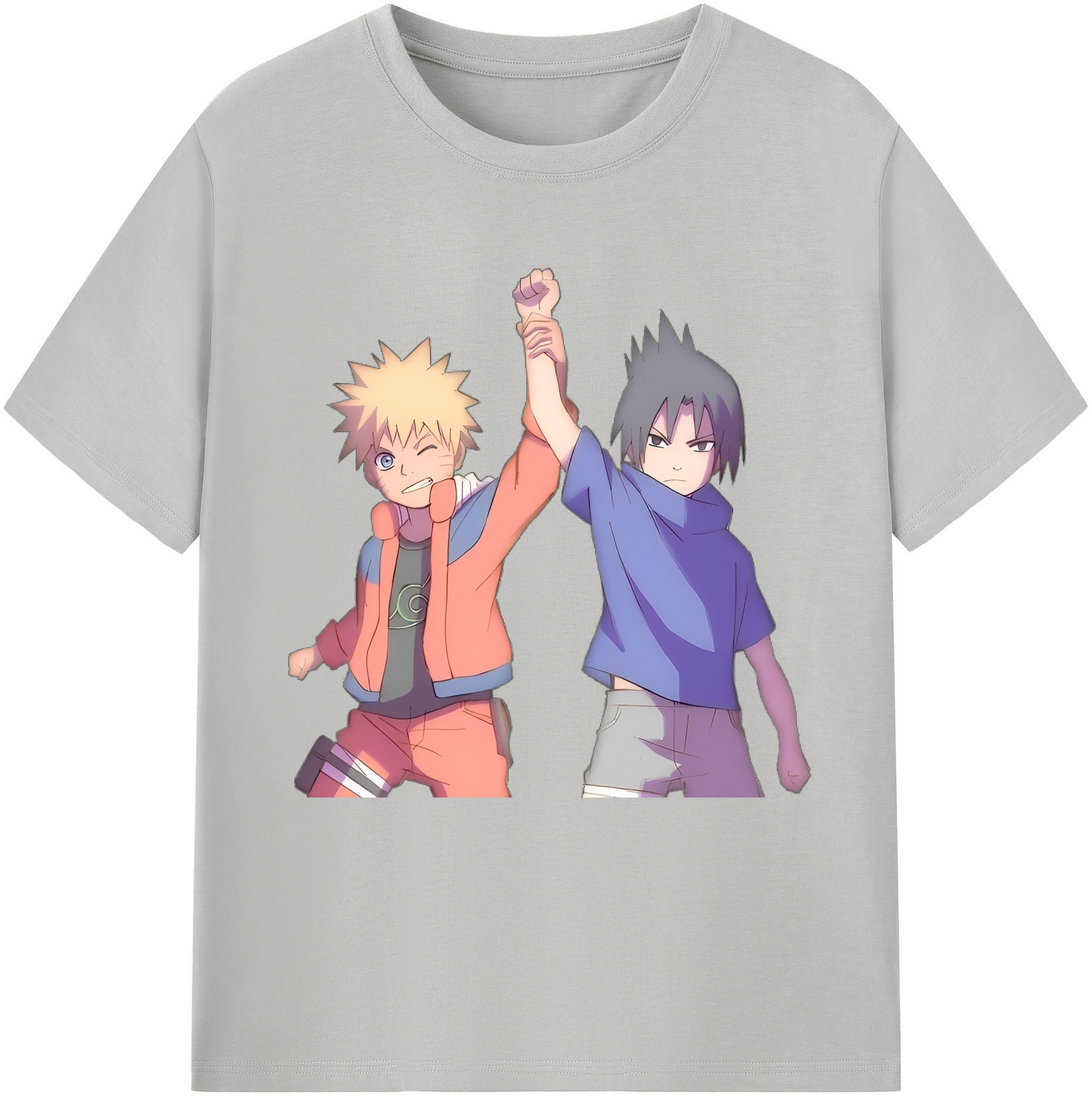 （画像用） NARUTO -ナルト- うちは サスケ Uchiha Sasuke レディースカジュアルプリントTシャツ（綿100％）