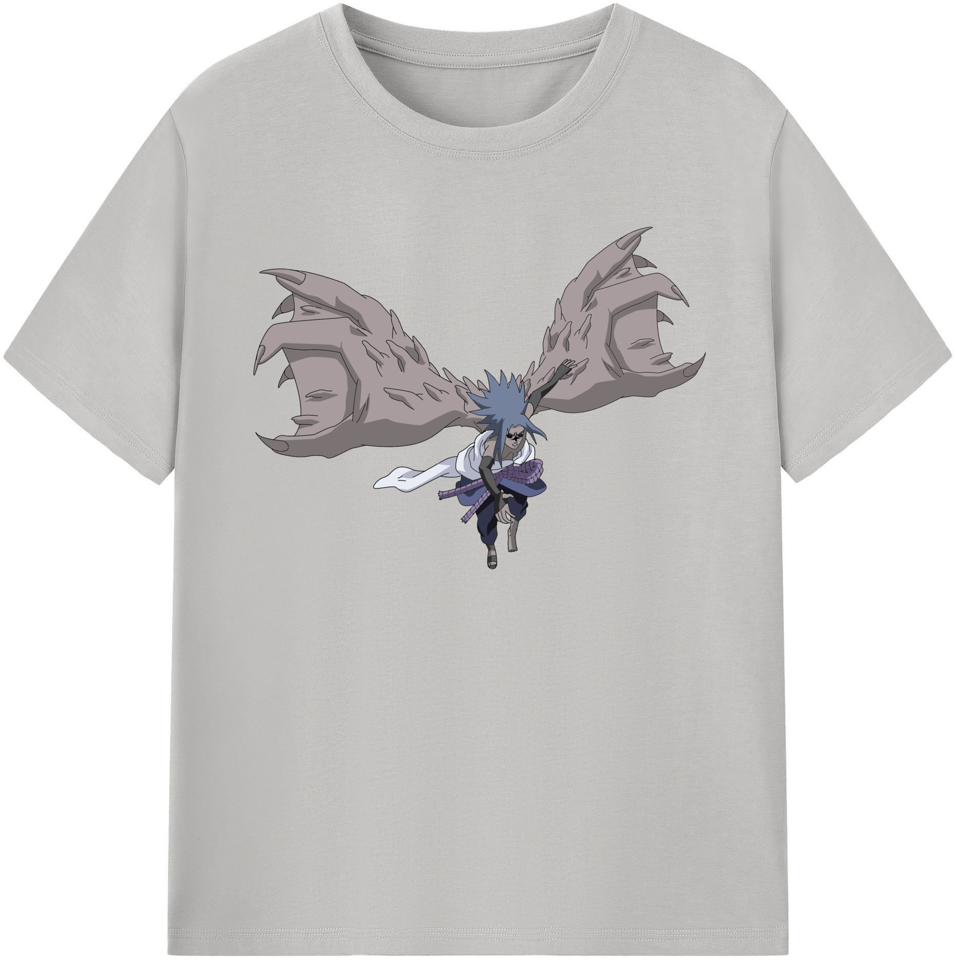 （画像用） NARUTO -ナルト- うちは サスケ Uchiha Sasuke レディースカジュアルプリントTシャツ（綿100％）