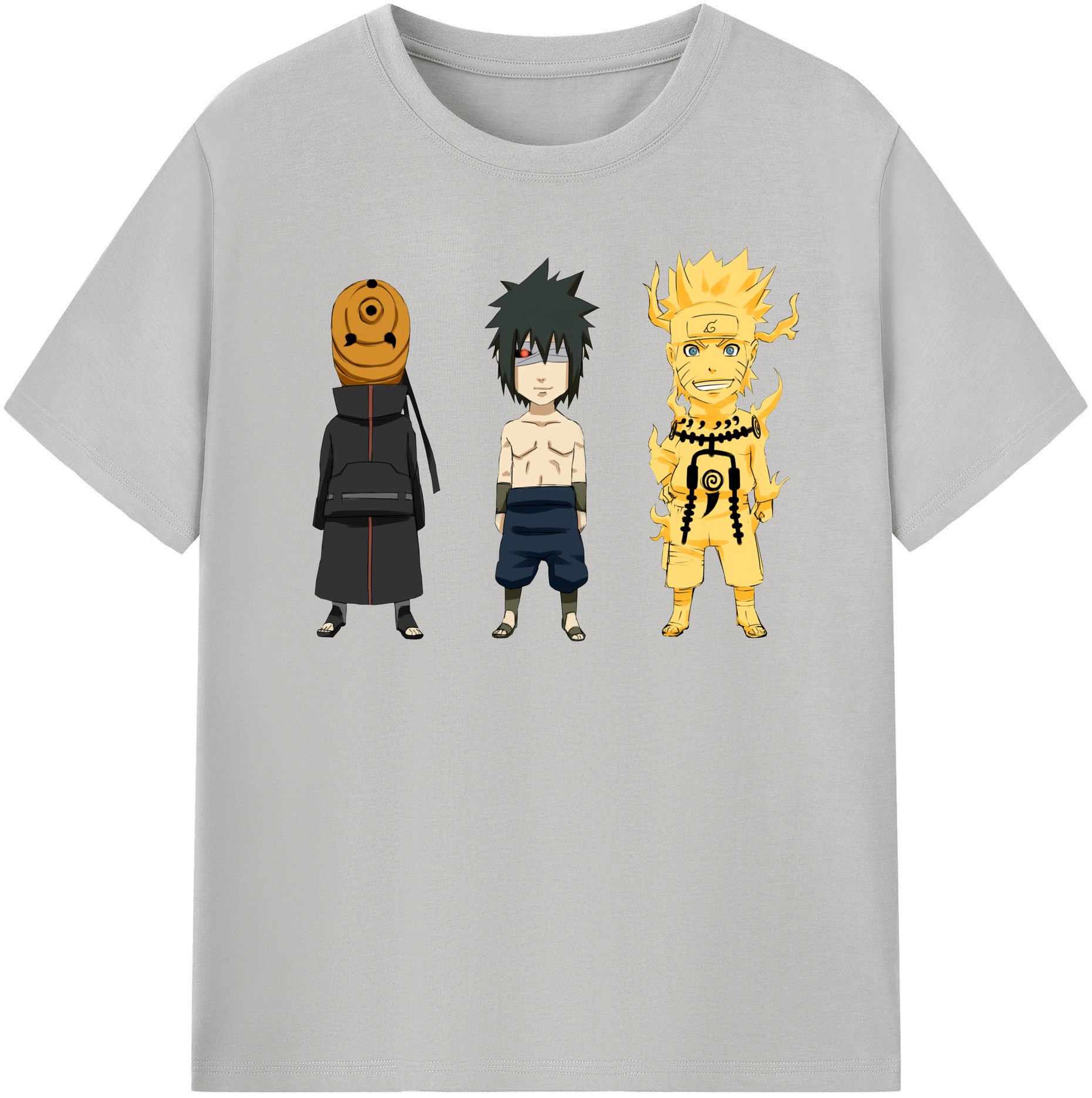 （画像用） NARUTO -ナルト- うちは サスケ Uchiha Sasuke レディースカジュアルプリントTシャツ（綿100％）