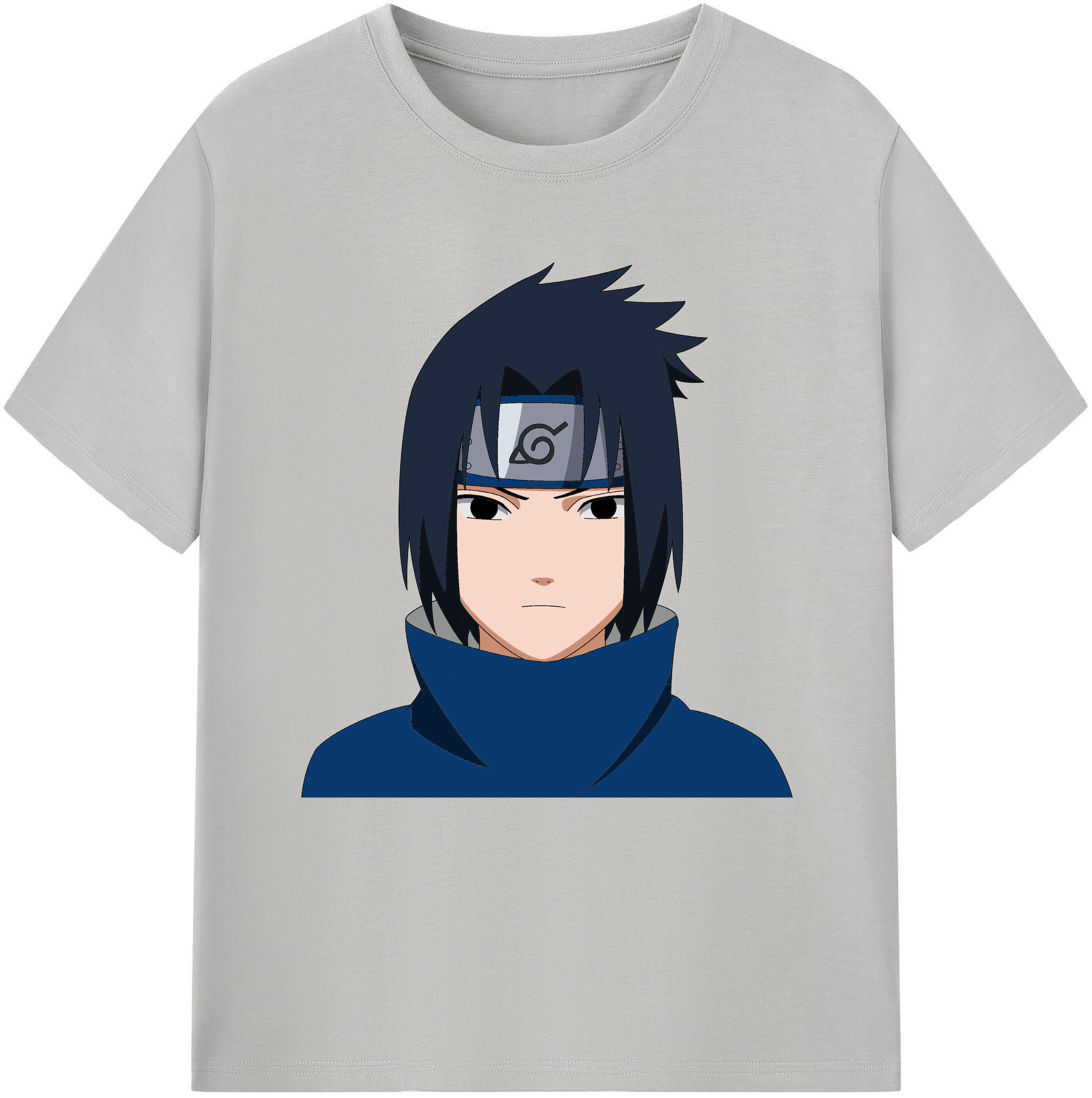（画像用） NARUTO -ナルト- うちは サスケ Uchiha Sasuke レディースカジュアルプリントTシャツ（綿100％）