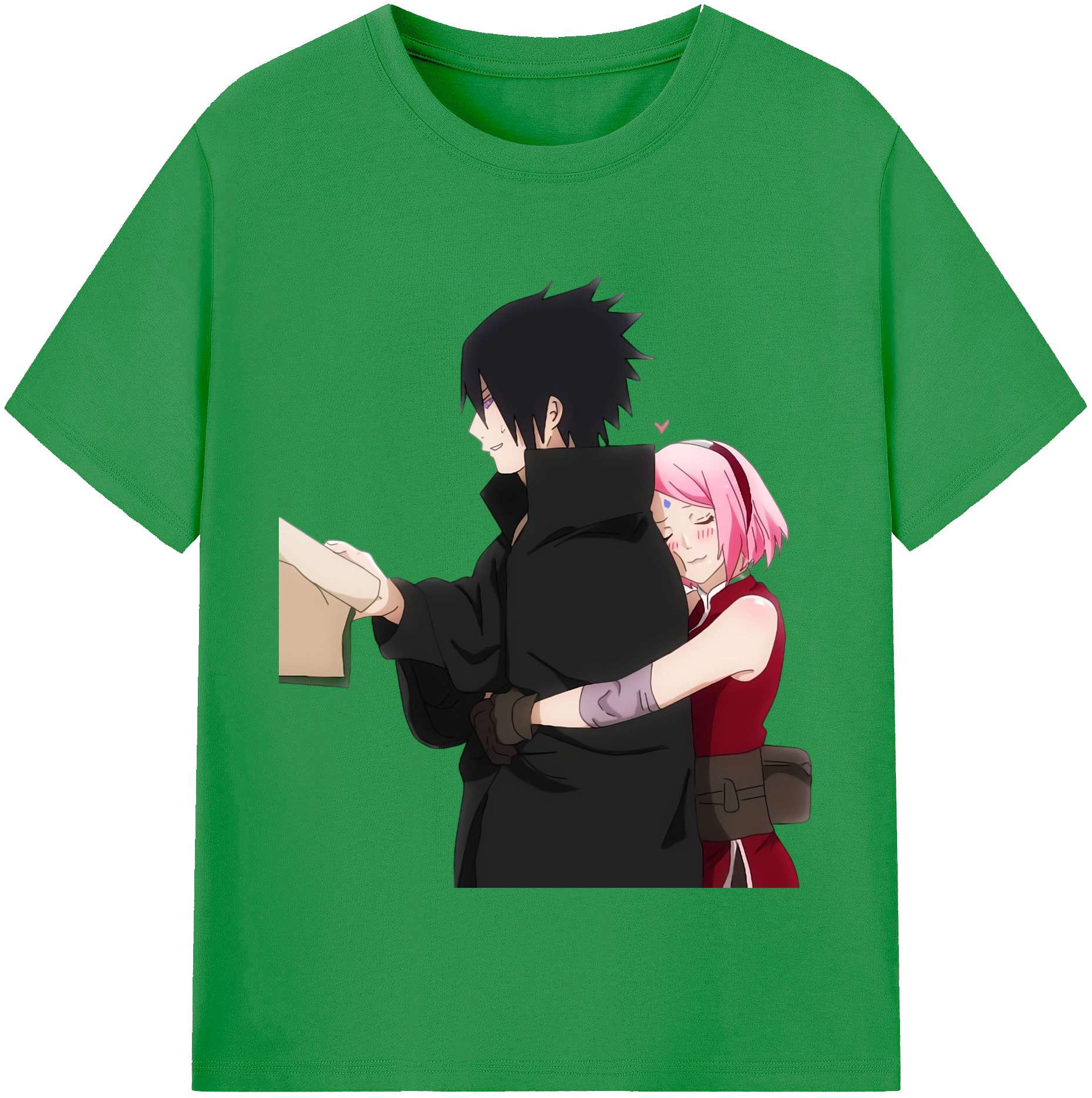 （画像用） NARUTO -ナルト- うちは サスケ Uchiha Sasuke レディースカジュアルプリントTシャツ（綿100％）