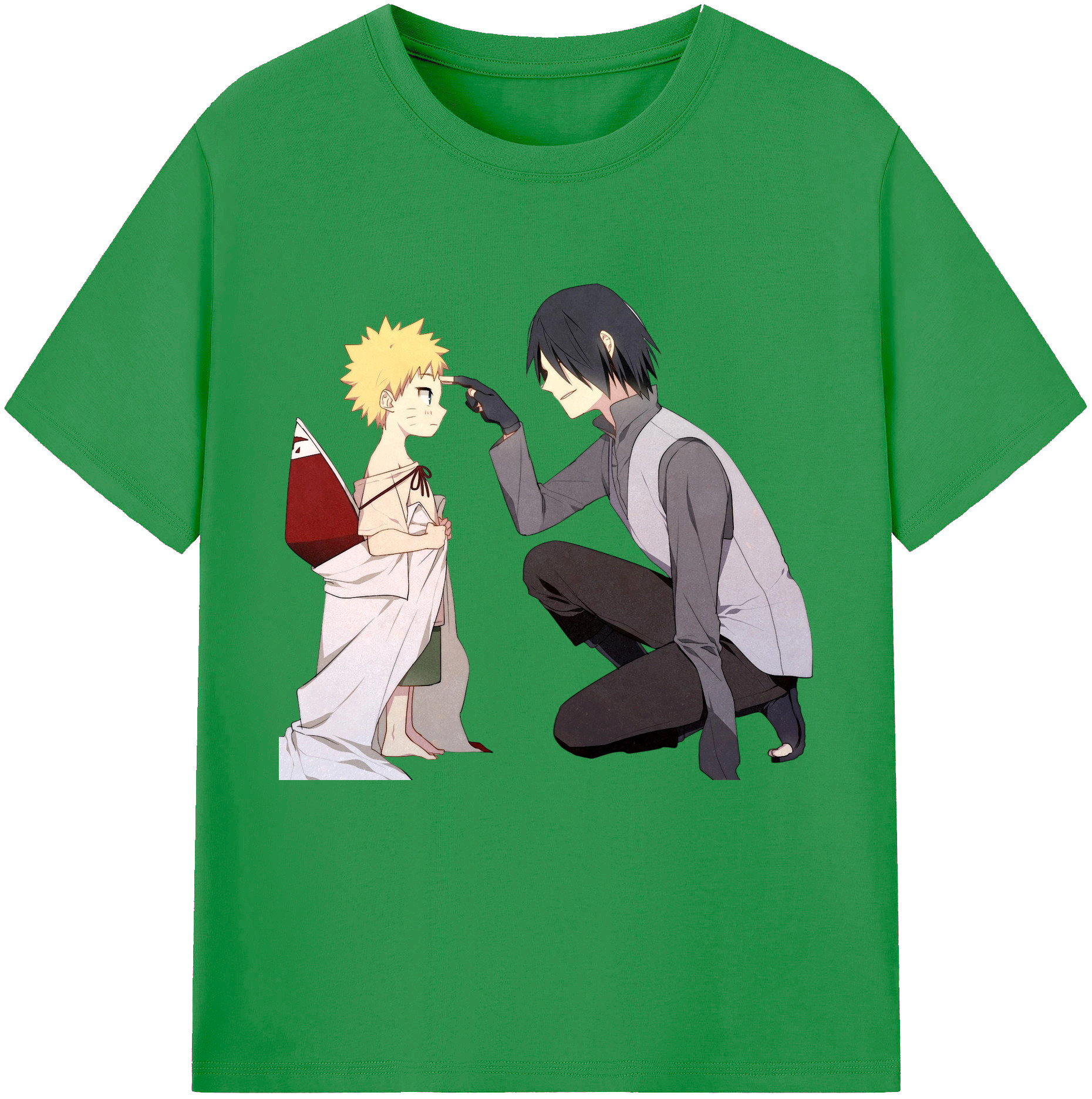 （画像用） NARUTO -ナルト- うちは サスケ Uchiha Sasuke レディースカジュアルプリントTシャツ（綿100％）