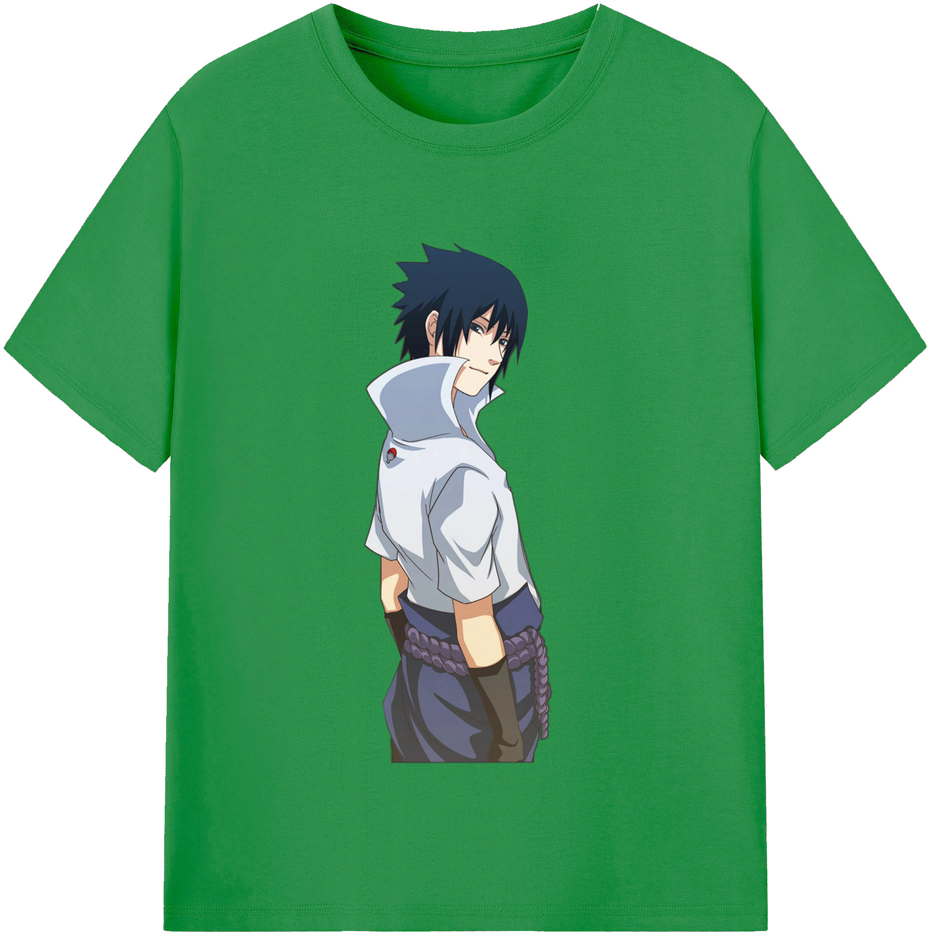 （画像用） NARUTO -ナルト- うちは サスケ Uchiha Sasuke レディースカジュアルプリントTシャツ（綿100％）