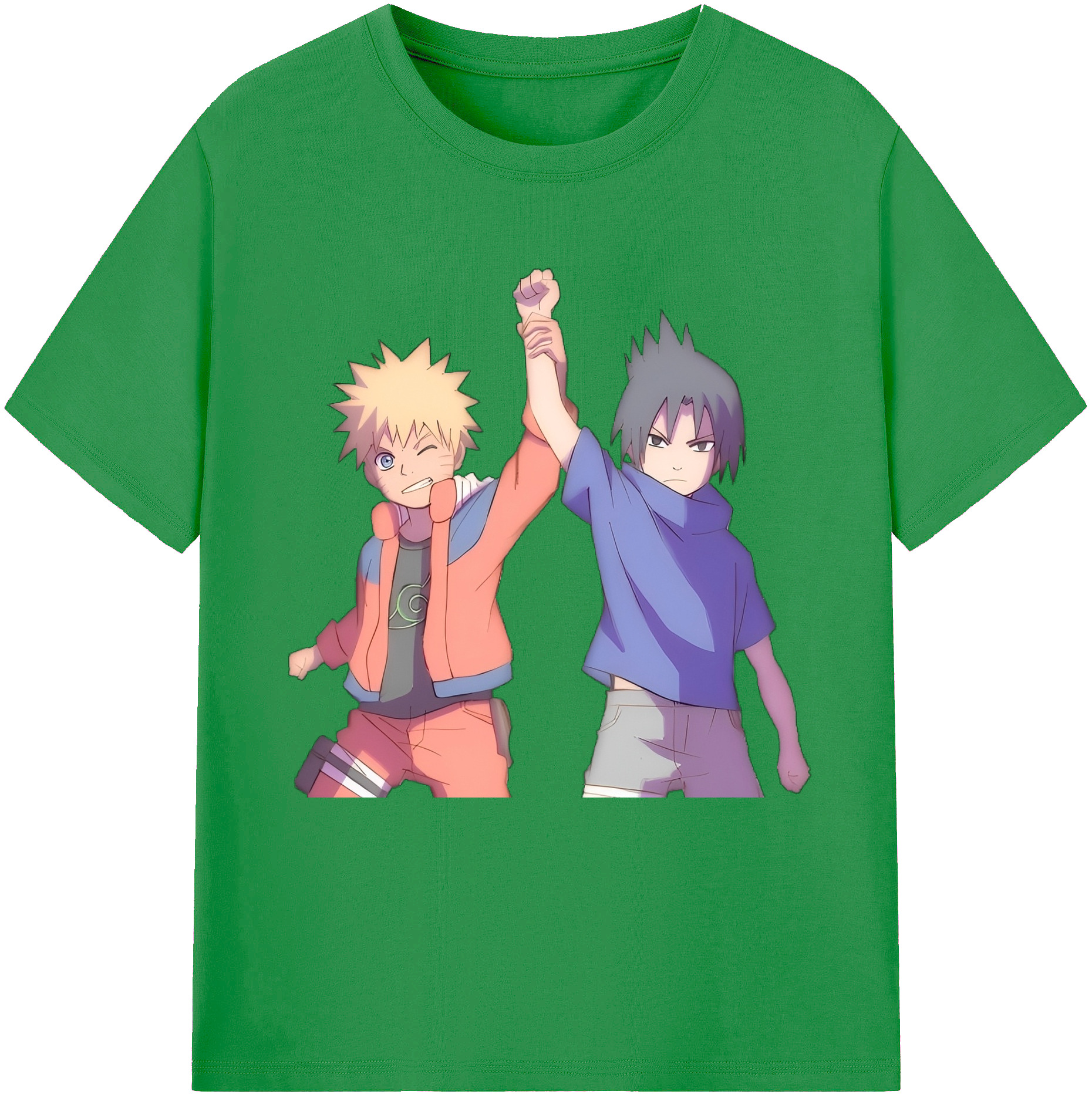 （画像用） NARUTO -ナルト- うちは サスケ Uchiha Sasuke レディースカジュアルプリントTシャツ（綿100％）