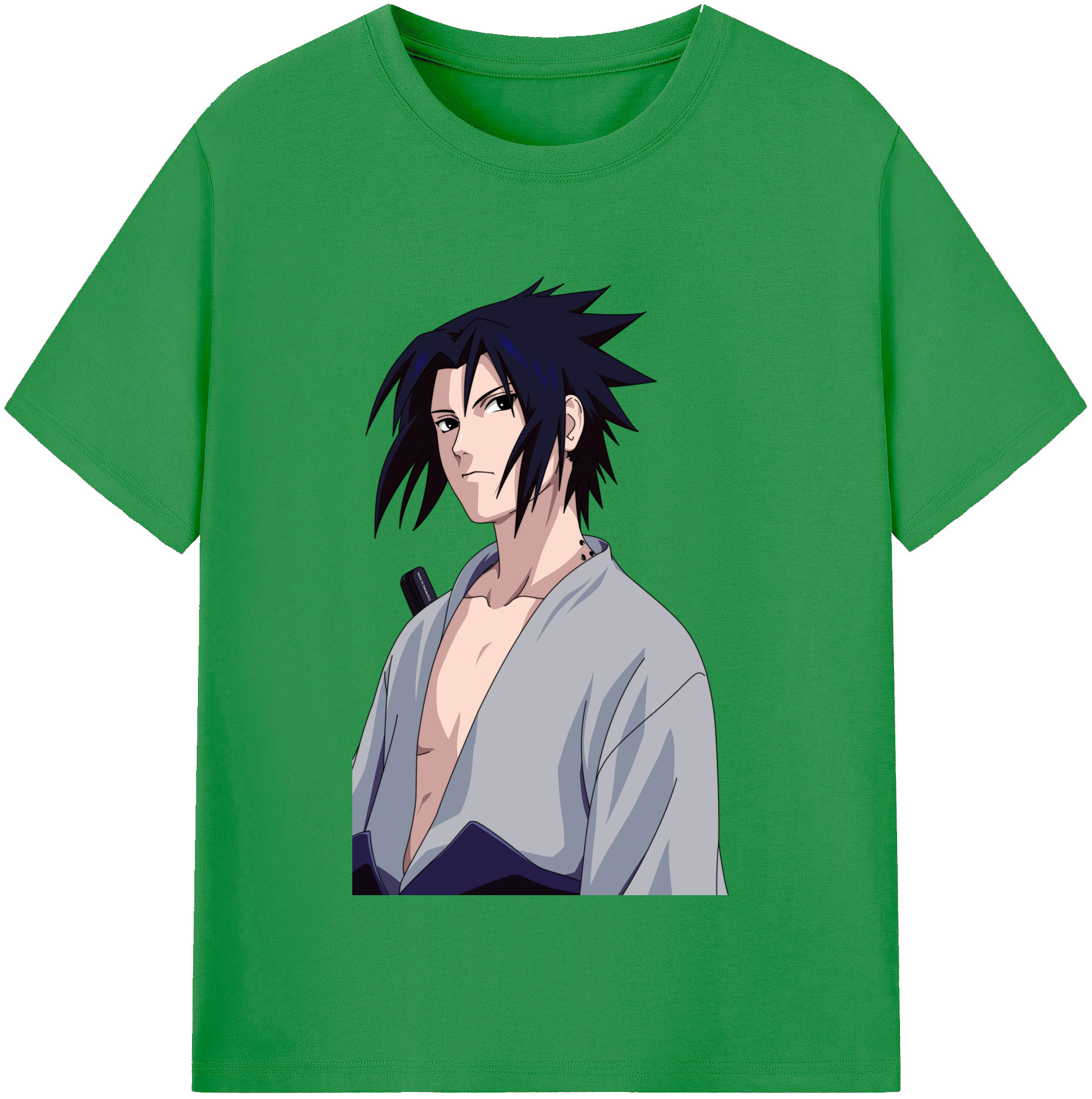 （画像用） NARUTO -ナルト- うちは サスケ Uchiha Sasuke レディースカジュアルプリントTシャツ（綿100％）